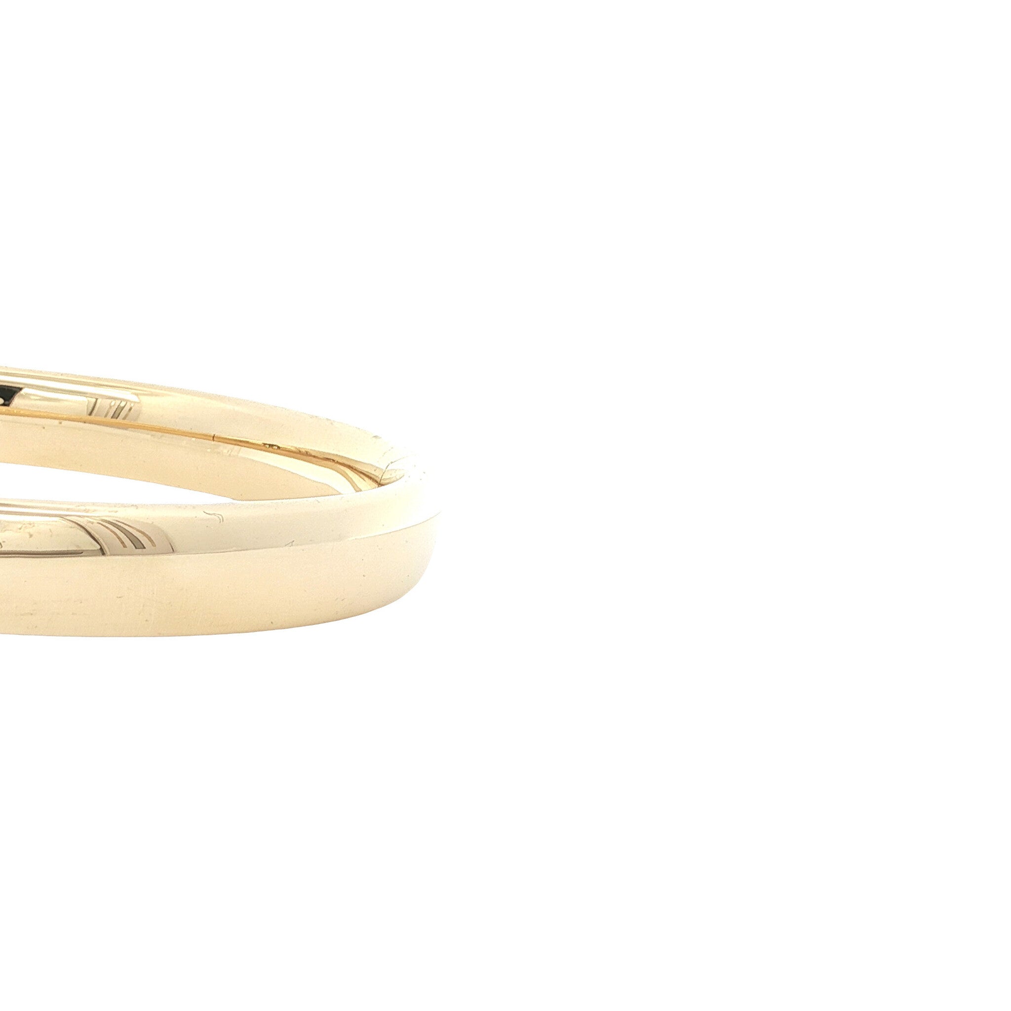 Gold vintage smooth bangle 14 kt