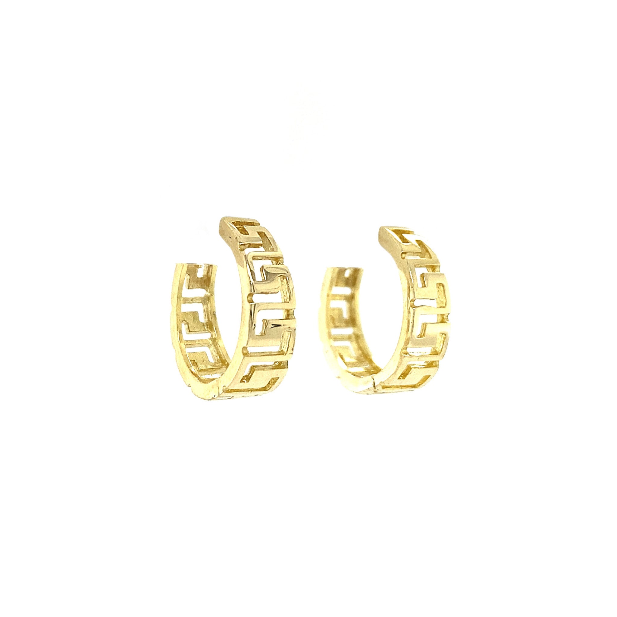 Gouden fantasie oorringen 14 krt