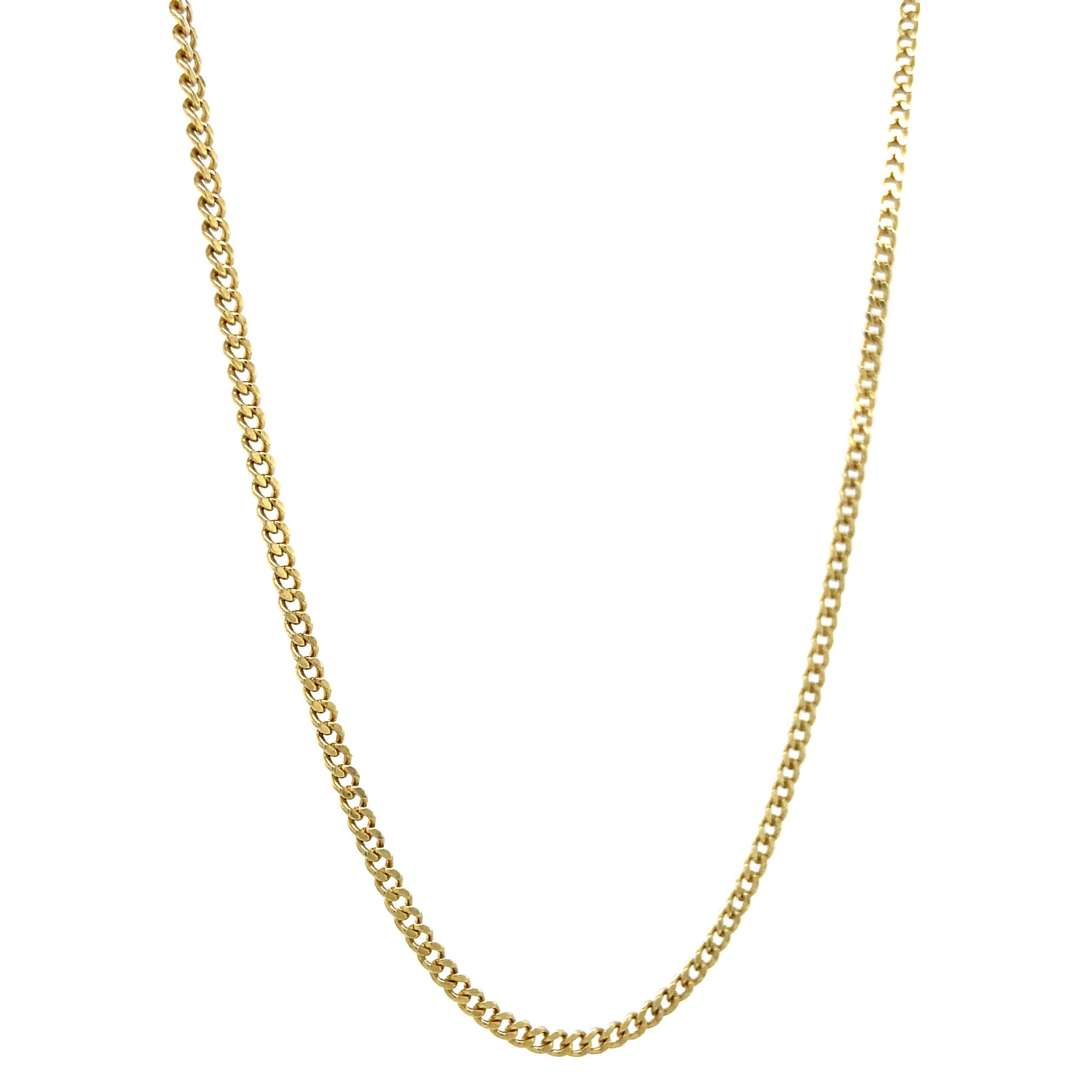 Gold necklace gourmet 59 cm 14 krt