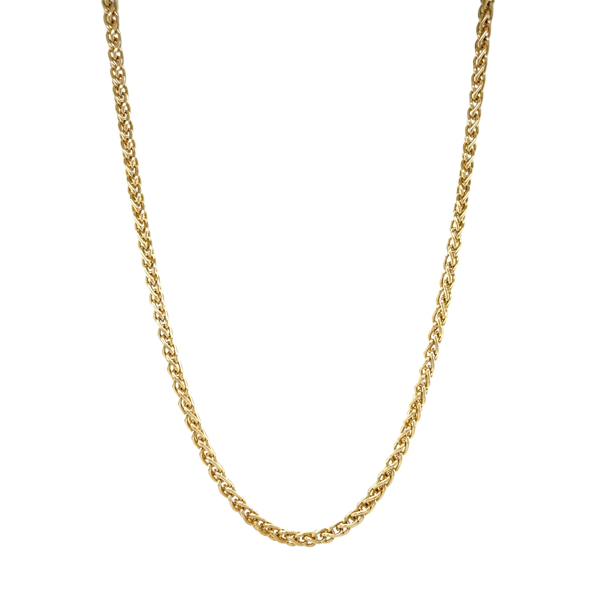 Gouden vintage vossenstaart collier 14 kt