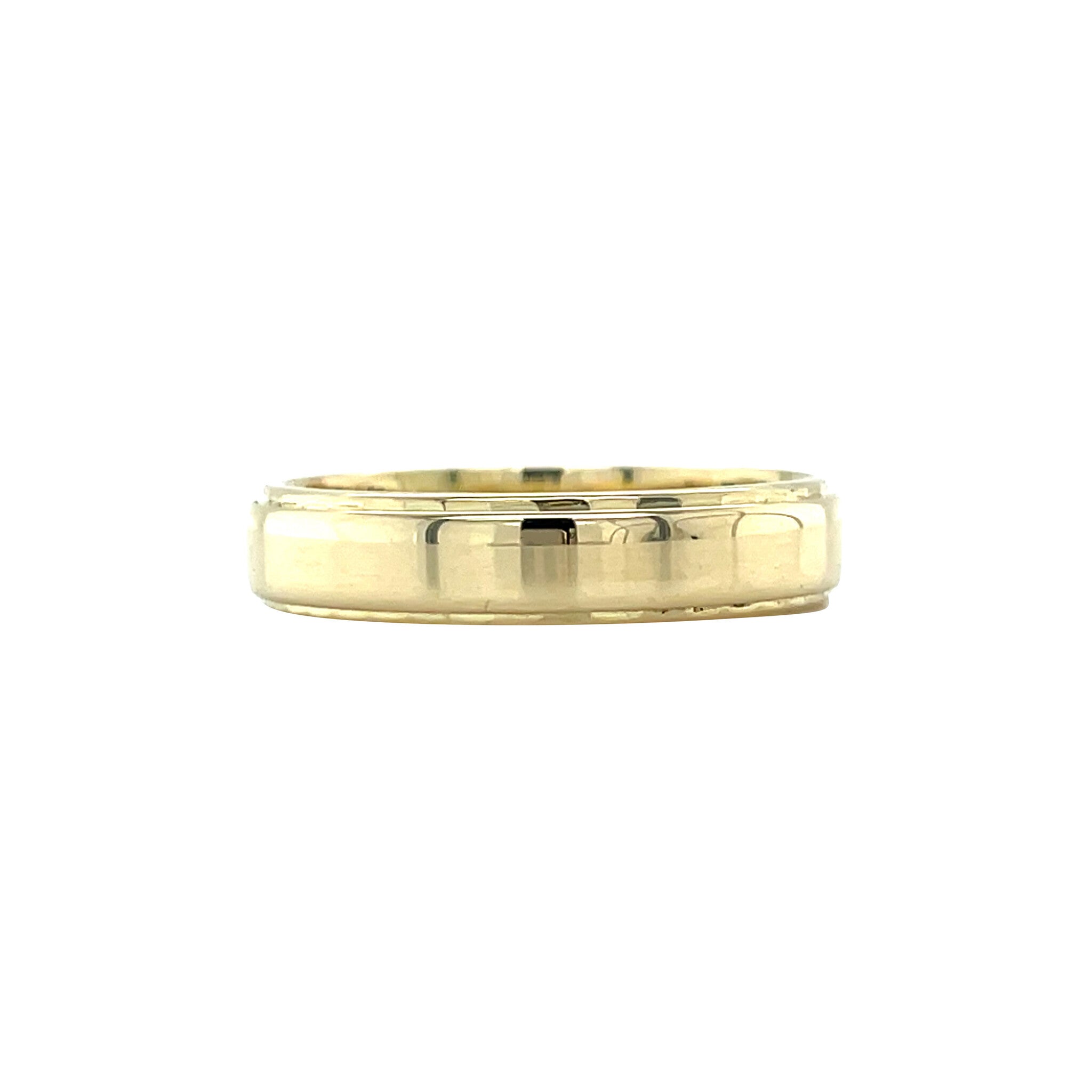 Gouden vintage ring met diamant 14 kt