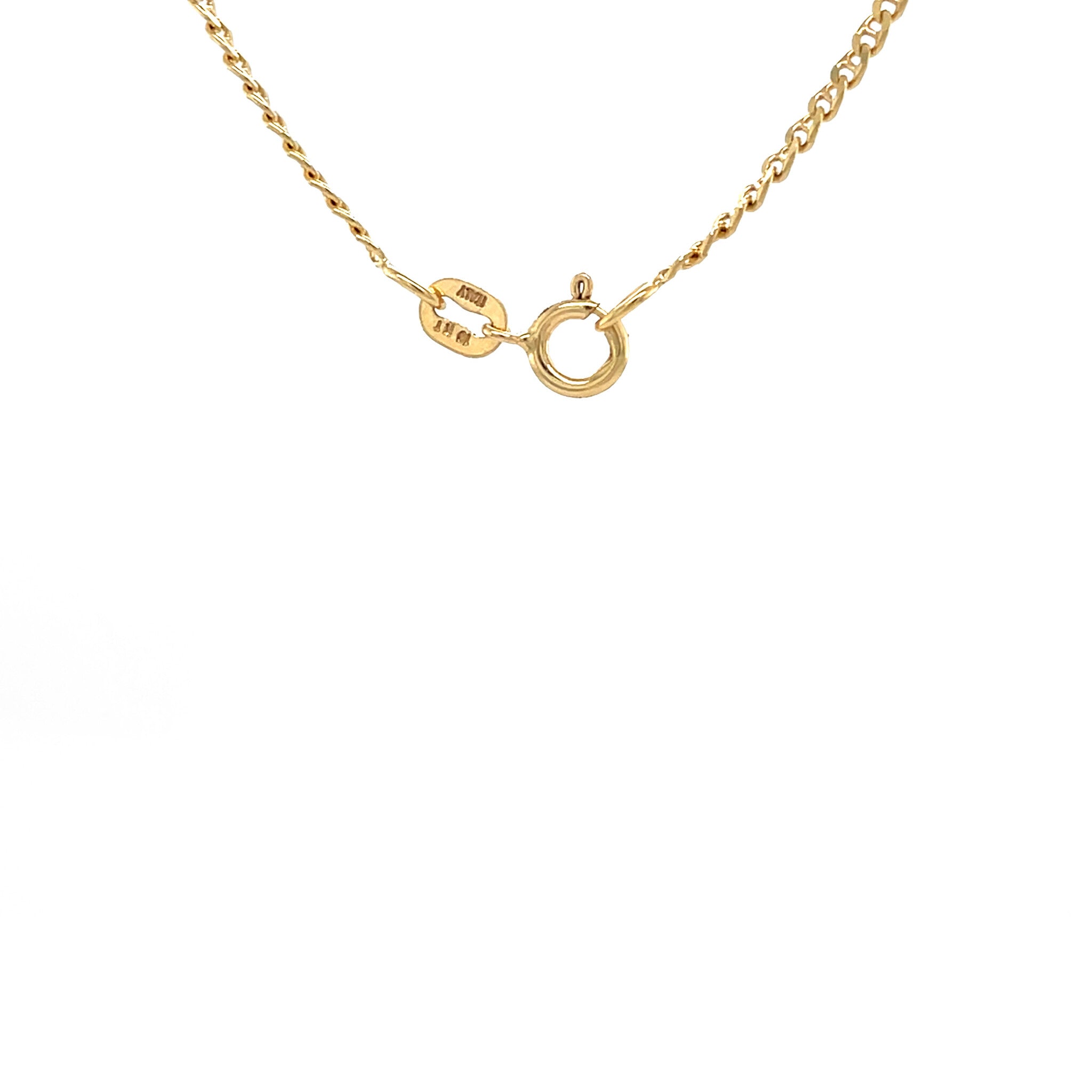 Gouden vintage marine collier 18 krt
