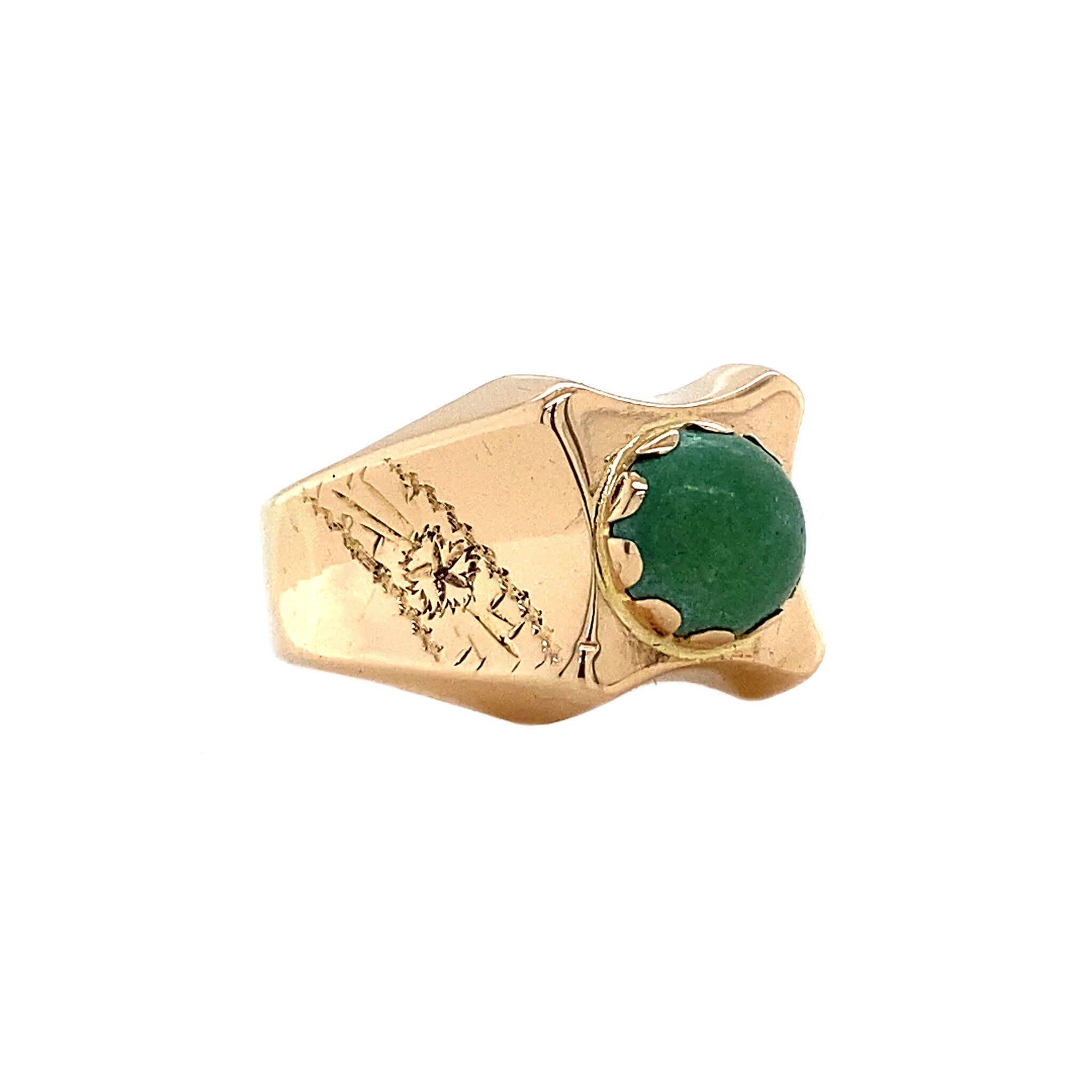 18 kt gold ring with turquoise