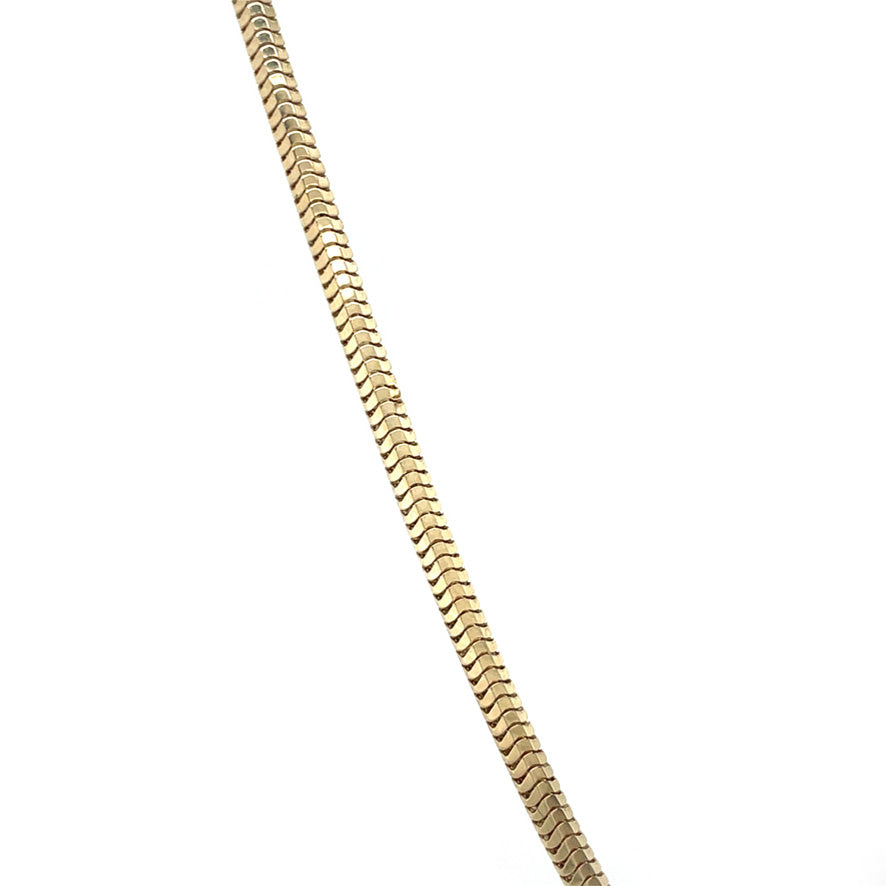 Vintage gold snake necklace 14 kt