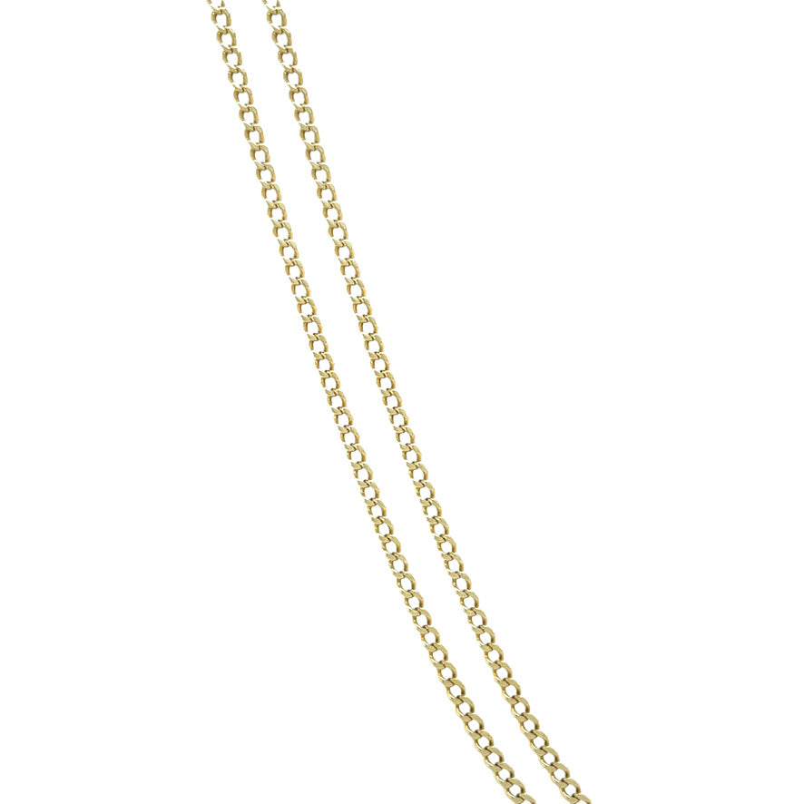Gouden vintage gourmet collier 14 kt