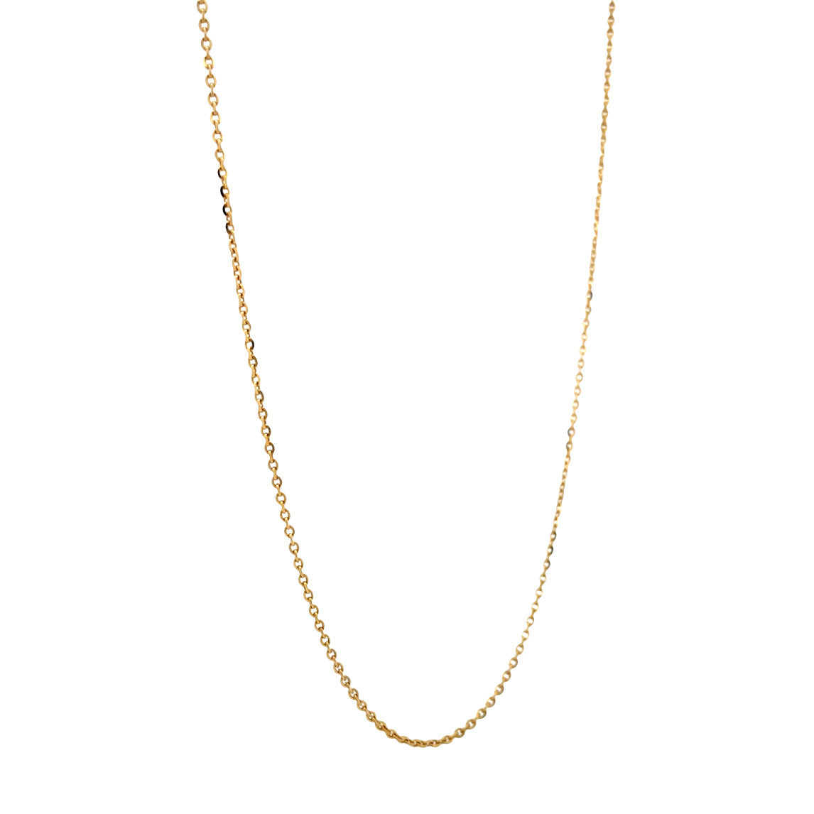 Gold vintage anchor necklace 14 kt