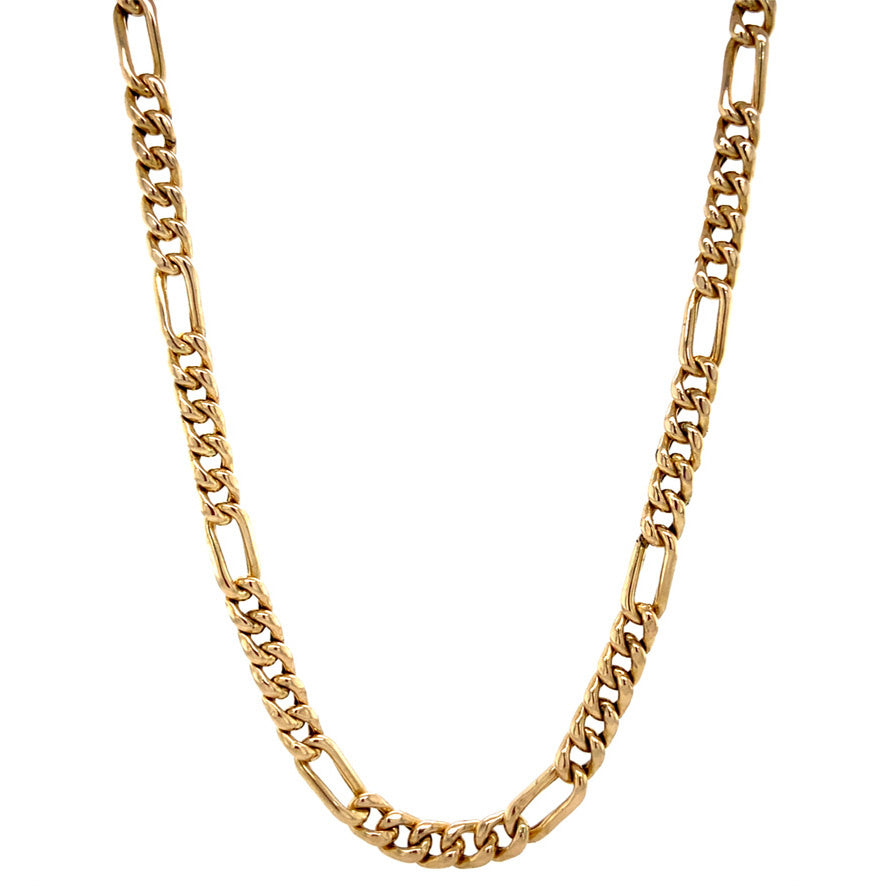 Gouden figaro collier 14 krt