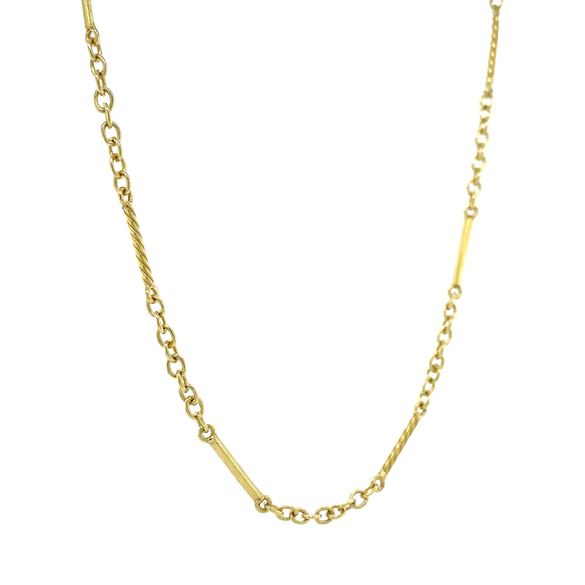 14 kt gold fantasy necklace