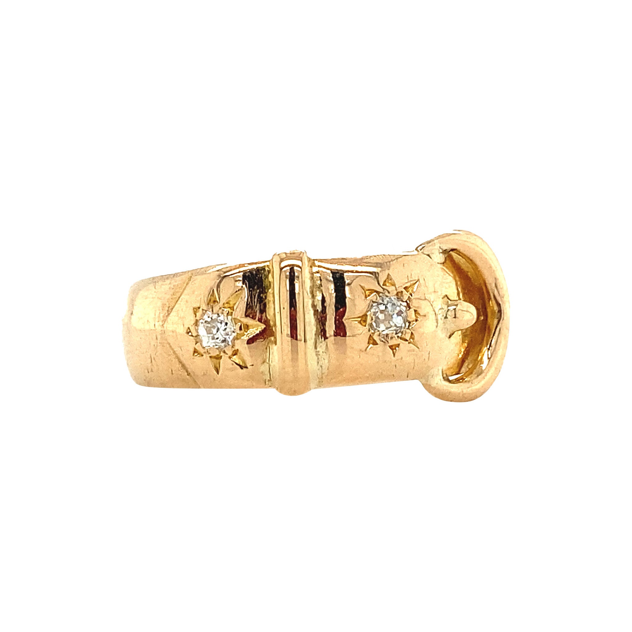 18 kt gold ring with diamond