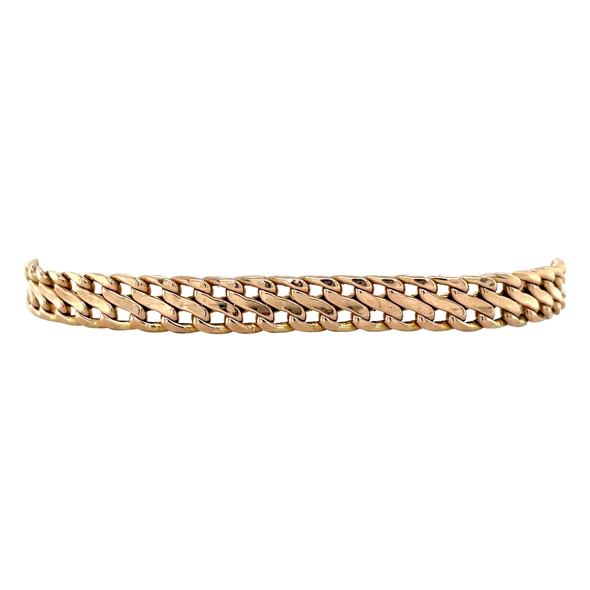 Vintage gold fantasy bracelet 14 kt