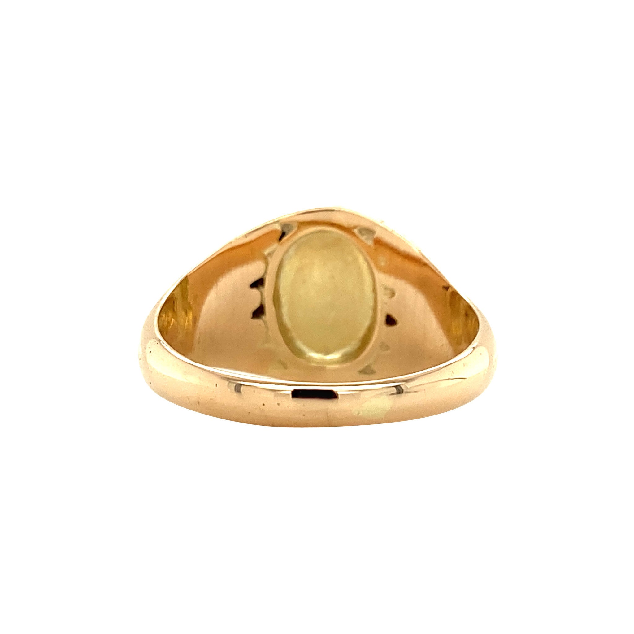 Gouden zegelring 14 krt