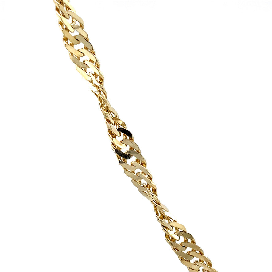 Vintage 14 kt gold Singapore necklace