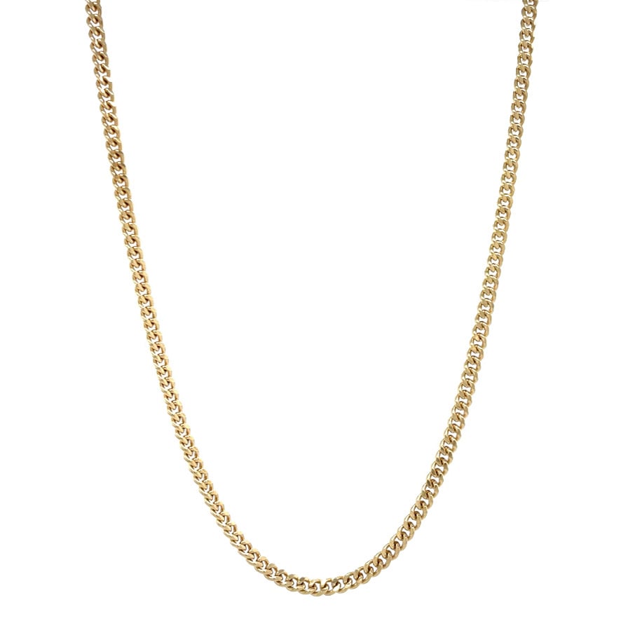 Vintage gold gourmet necklace 14 kt