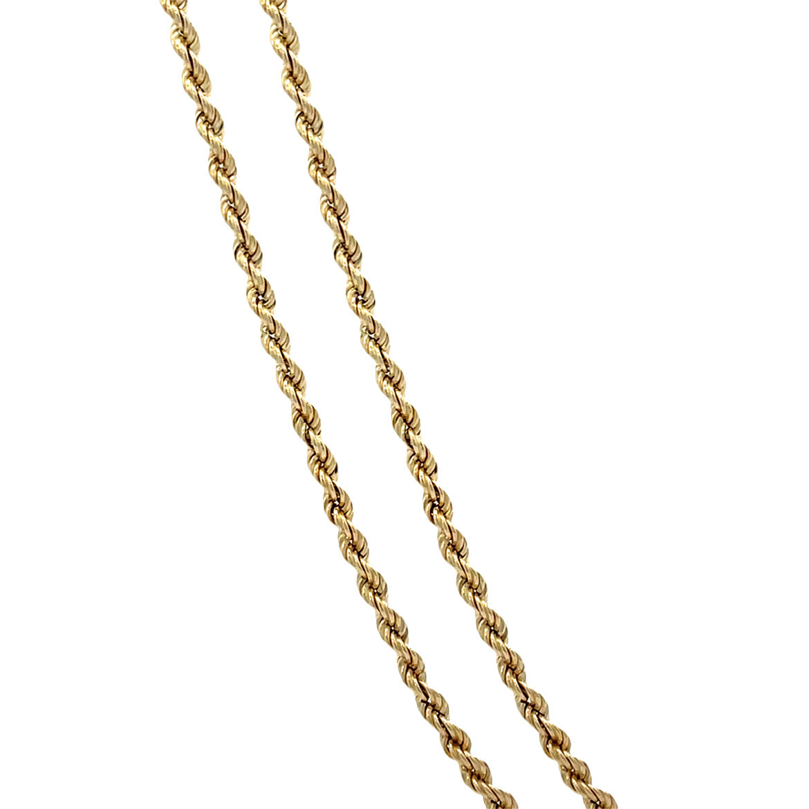 Gouden vintage koord collier 14 kt