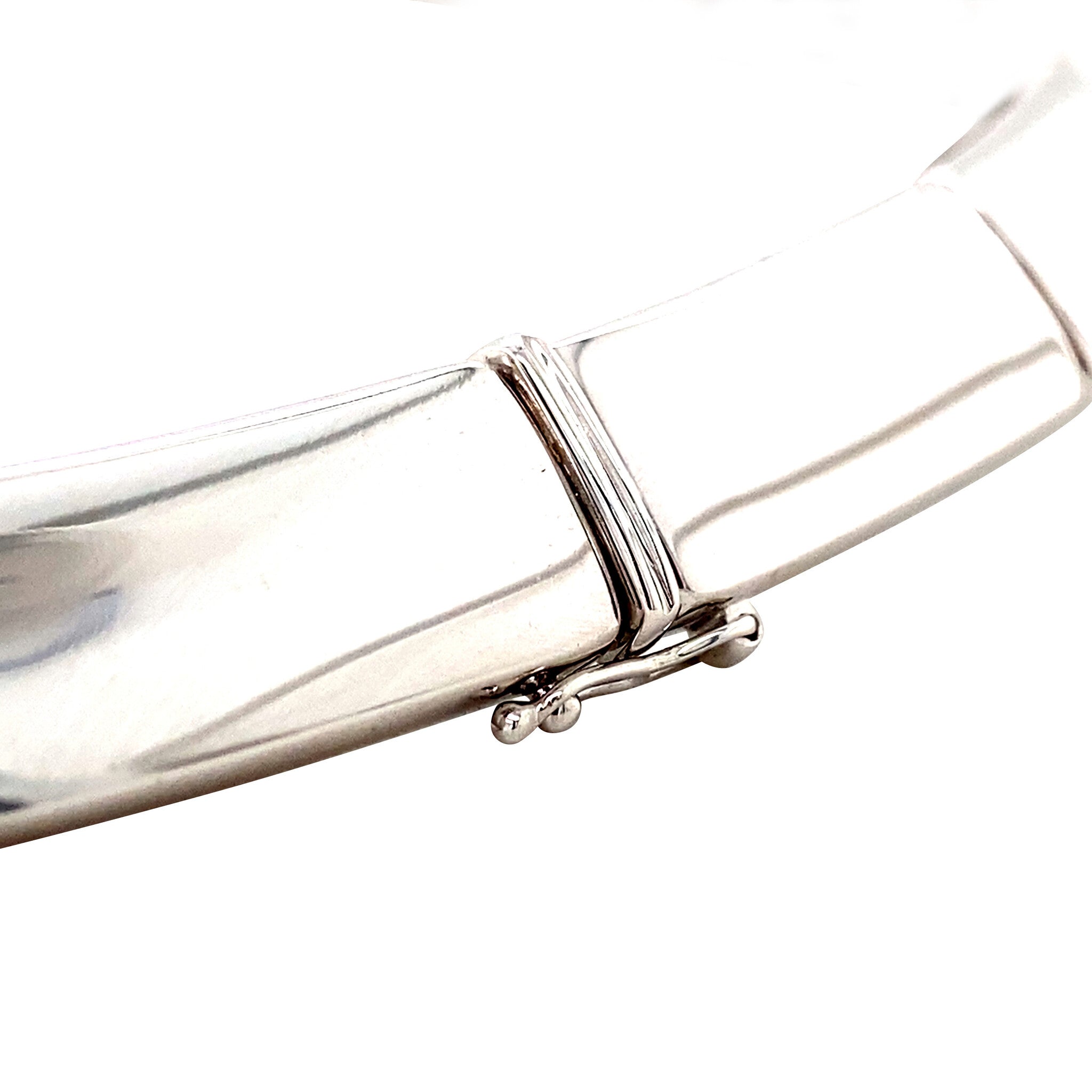 Witgouden choker met diamant 18 krt