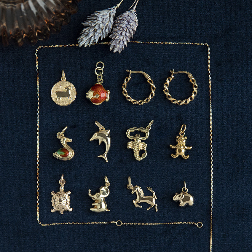 Gouden beer hanger 14 krt