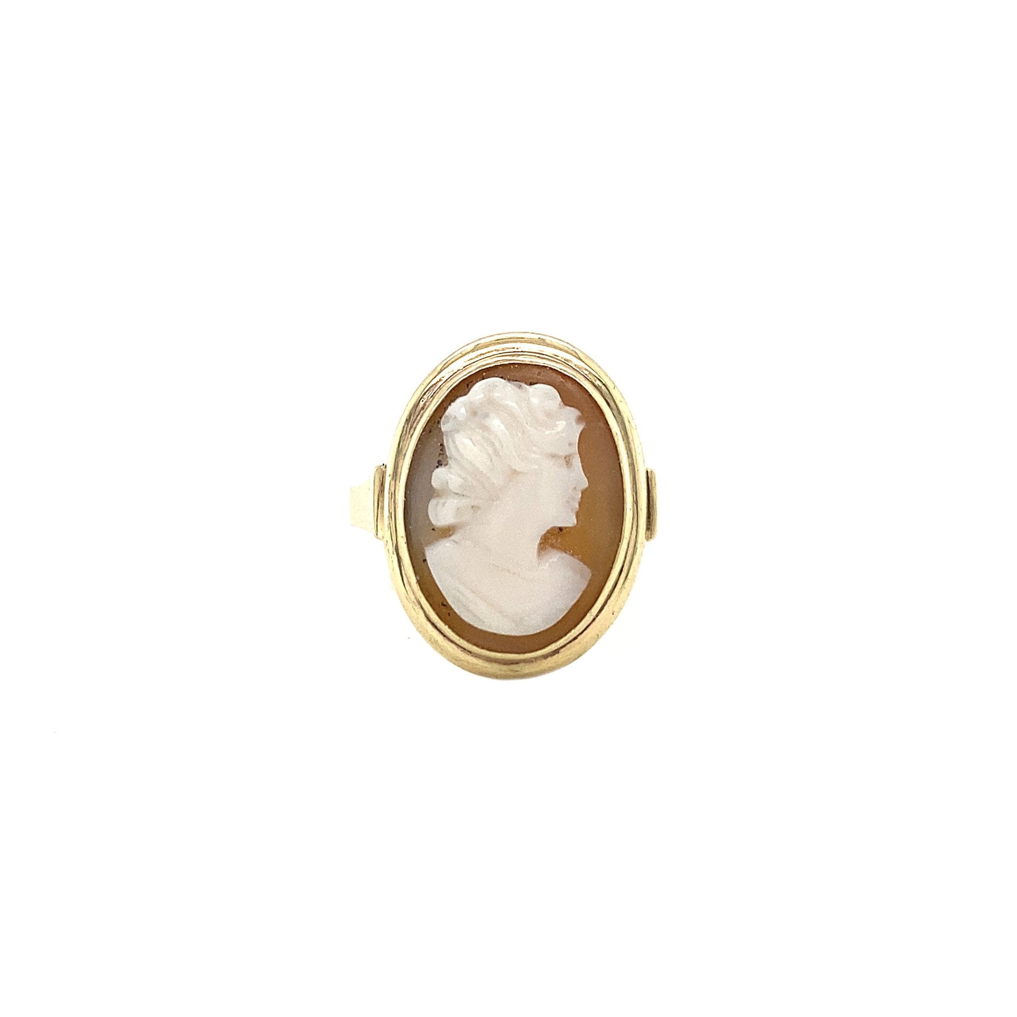 Ring with cameo 8 krt