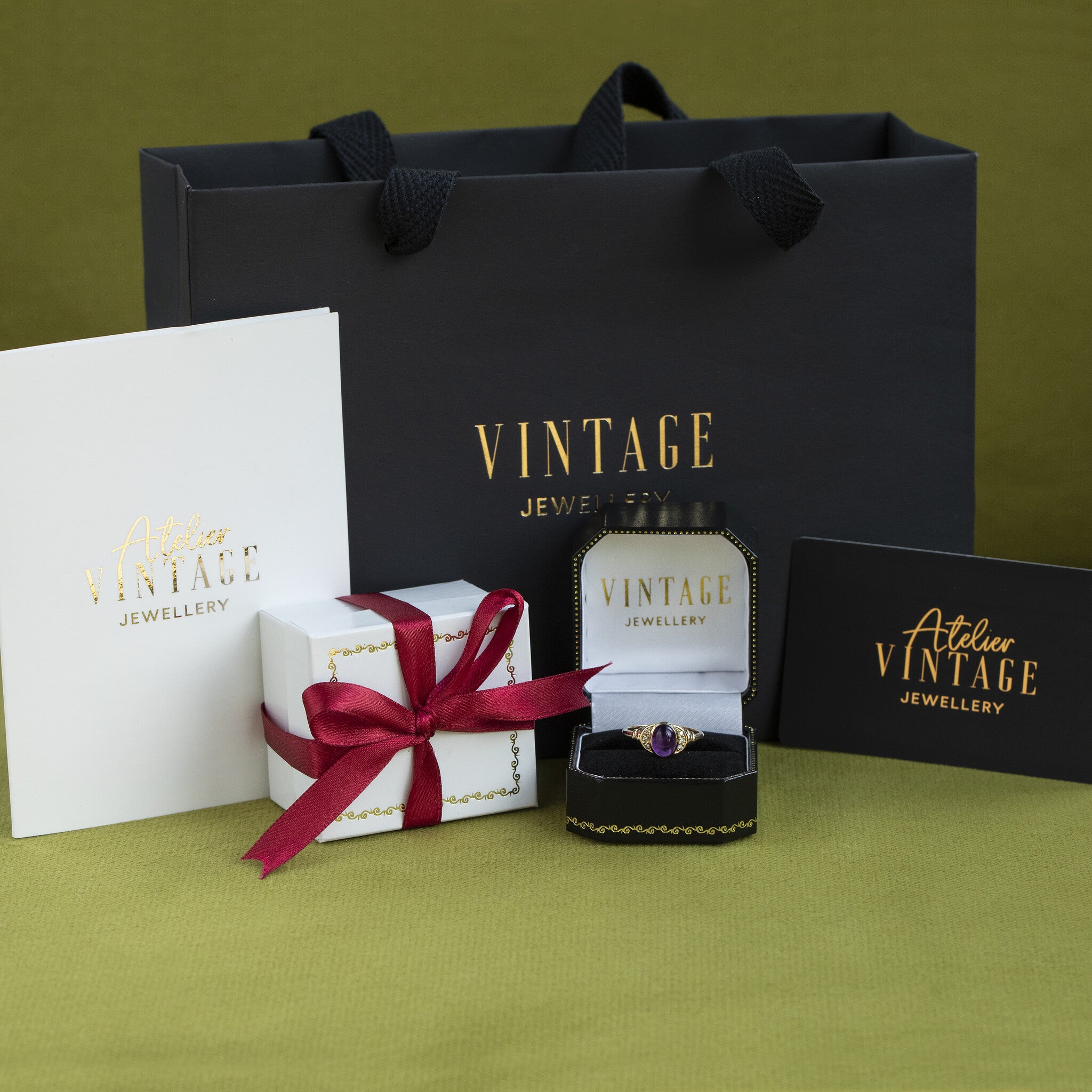 Jane ring 14 krt - Violet