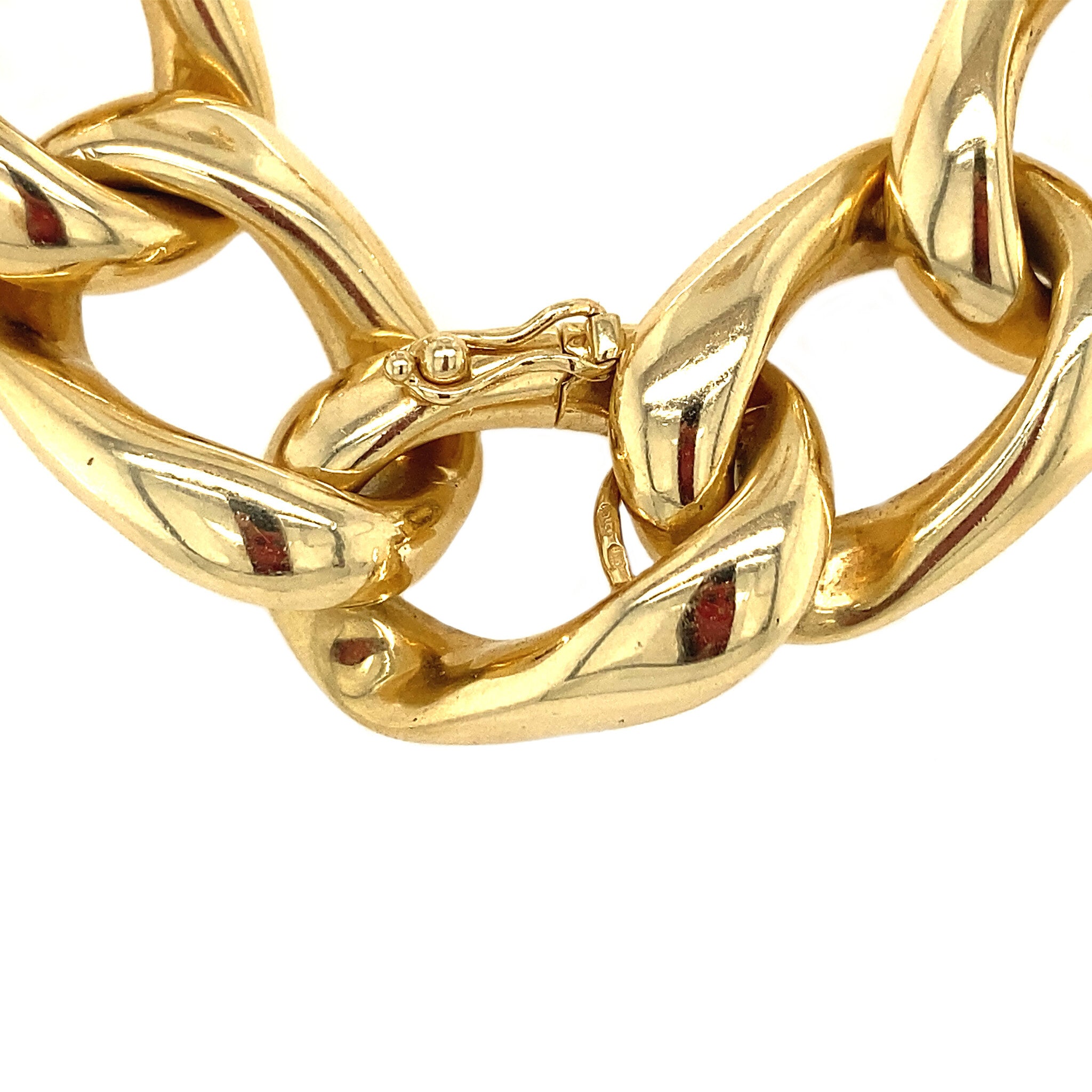 Gouden gourmet collier met diamant 14 krt