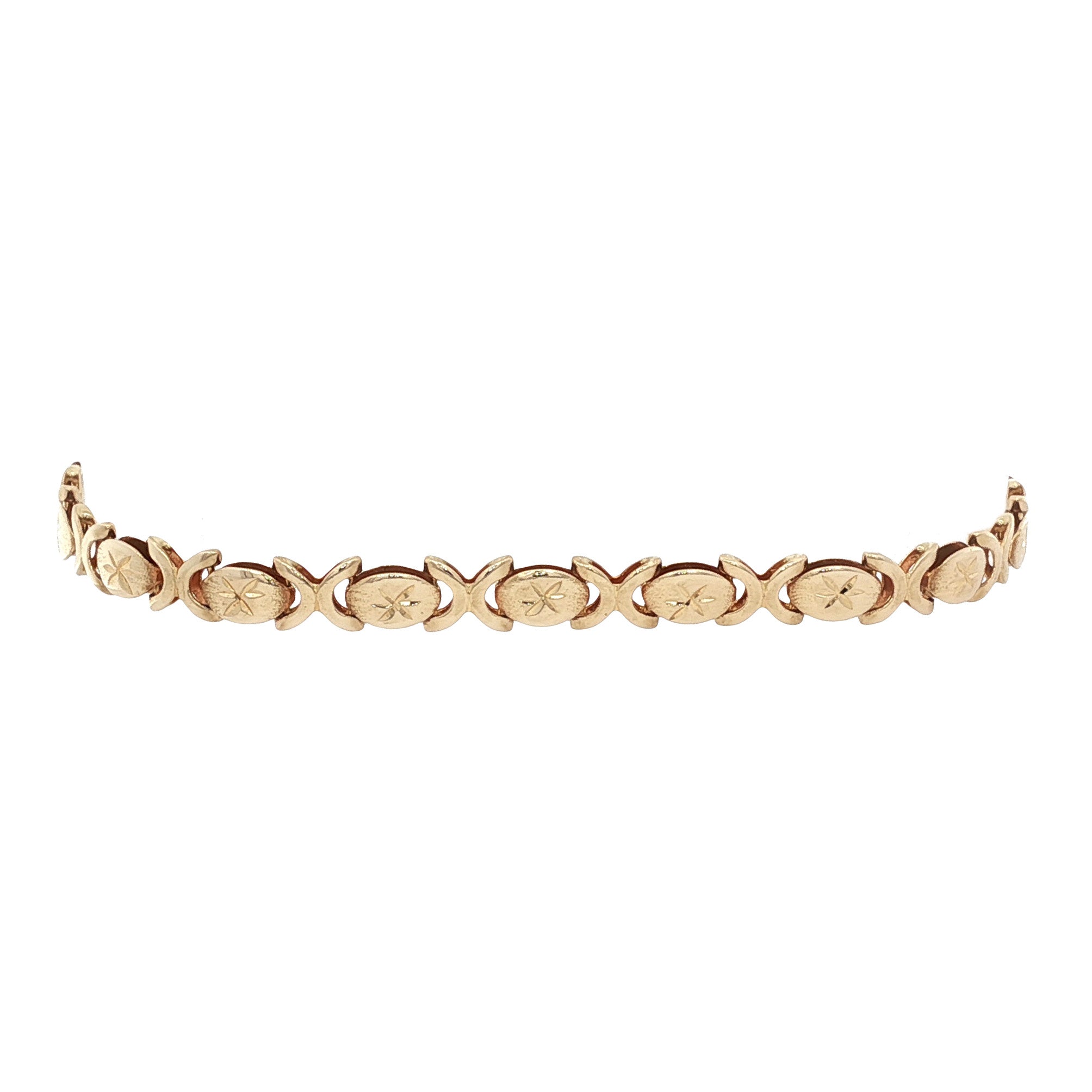 Vintage 14 kt gold fantasy bracelet