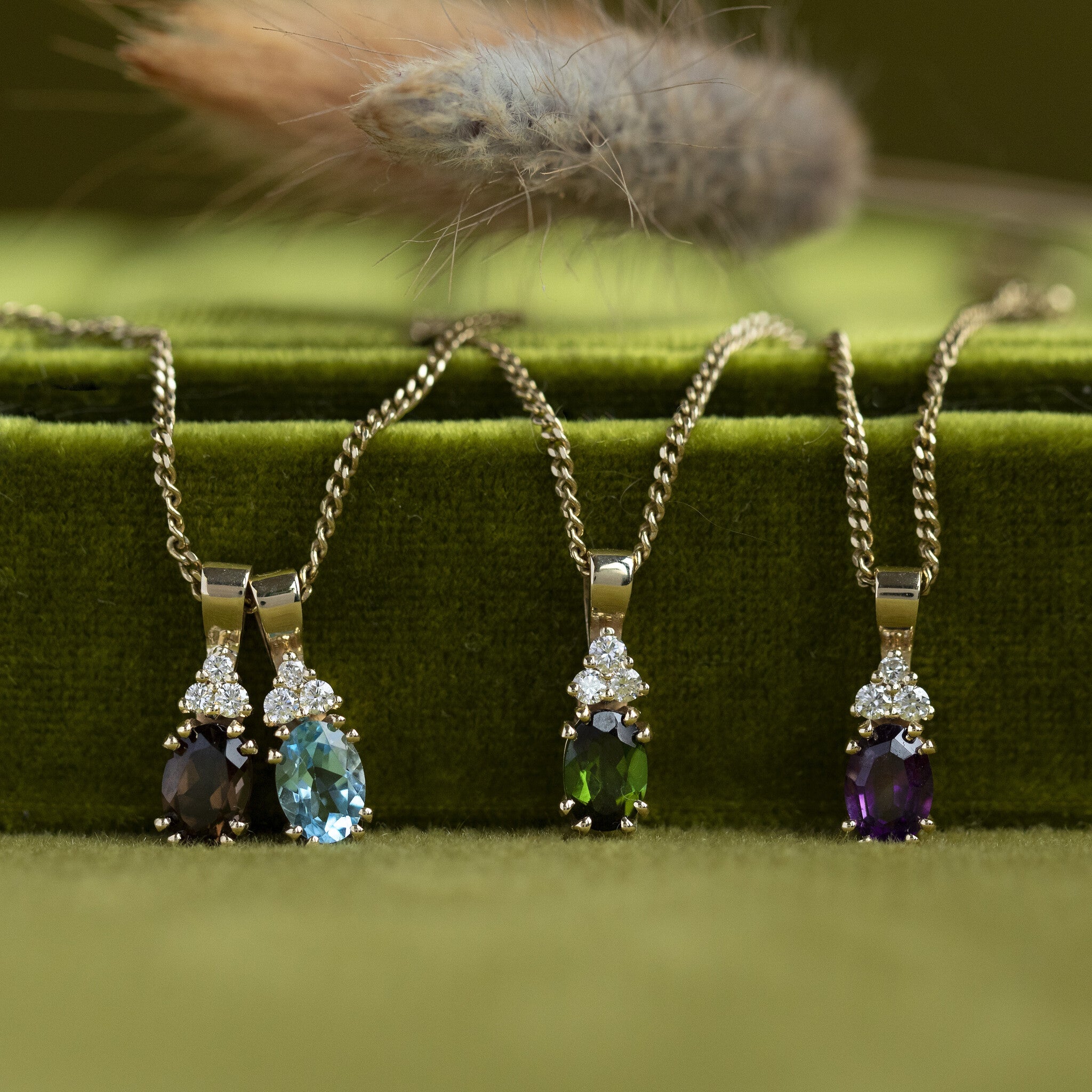 Audrey pendant 14 krt - Forest