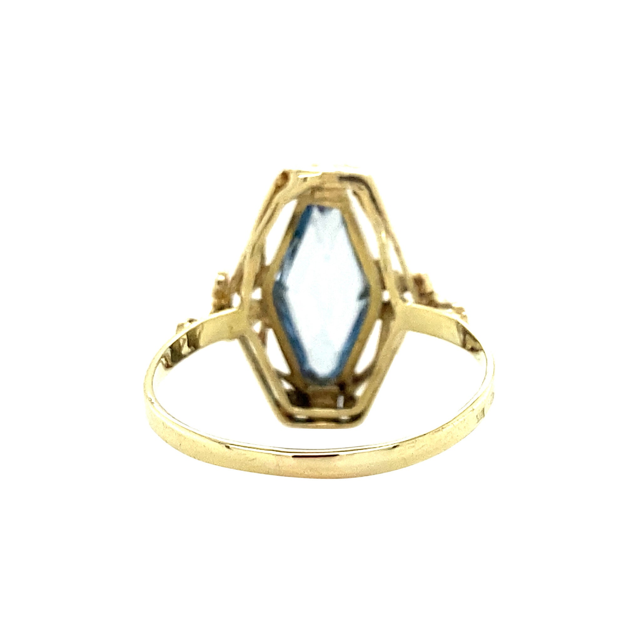 Gouden ring met spinel 14 krt