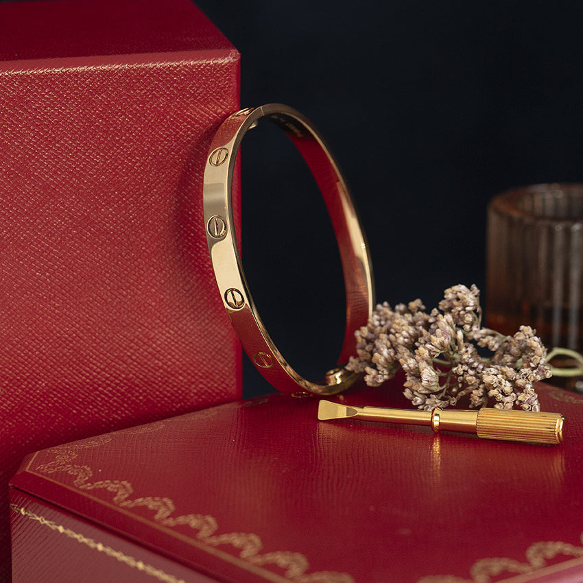 Gouden vintage Cartier LOVE armband 18 kt