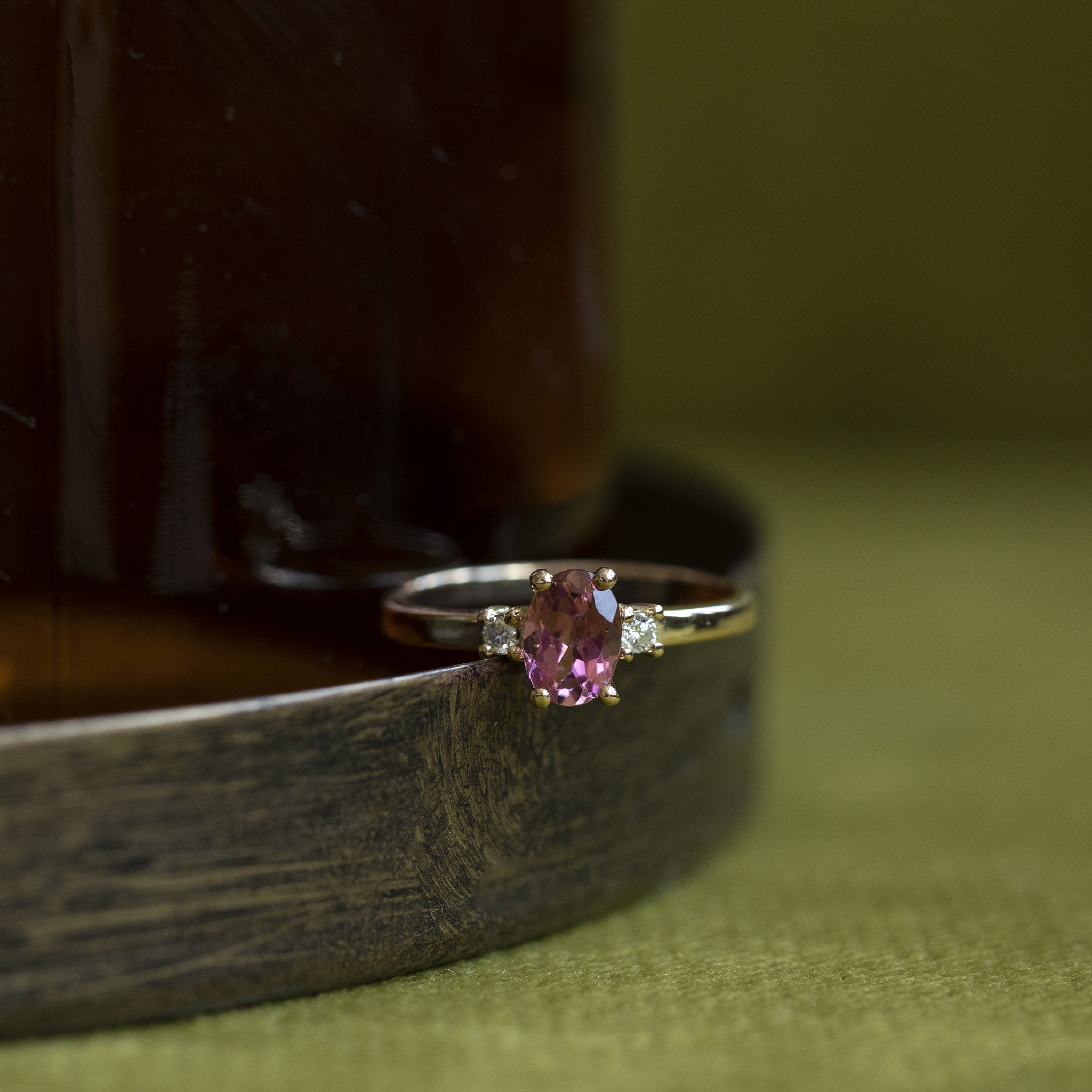 Grace ring 14 krt - Pink Sakura