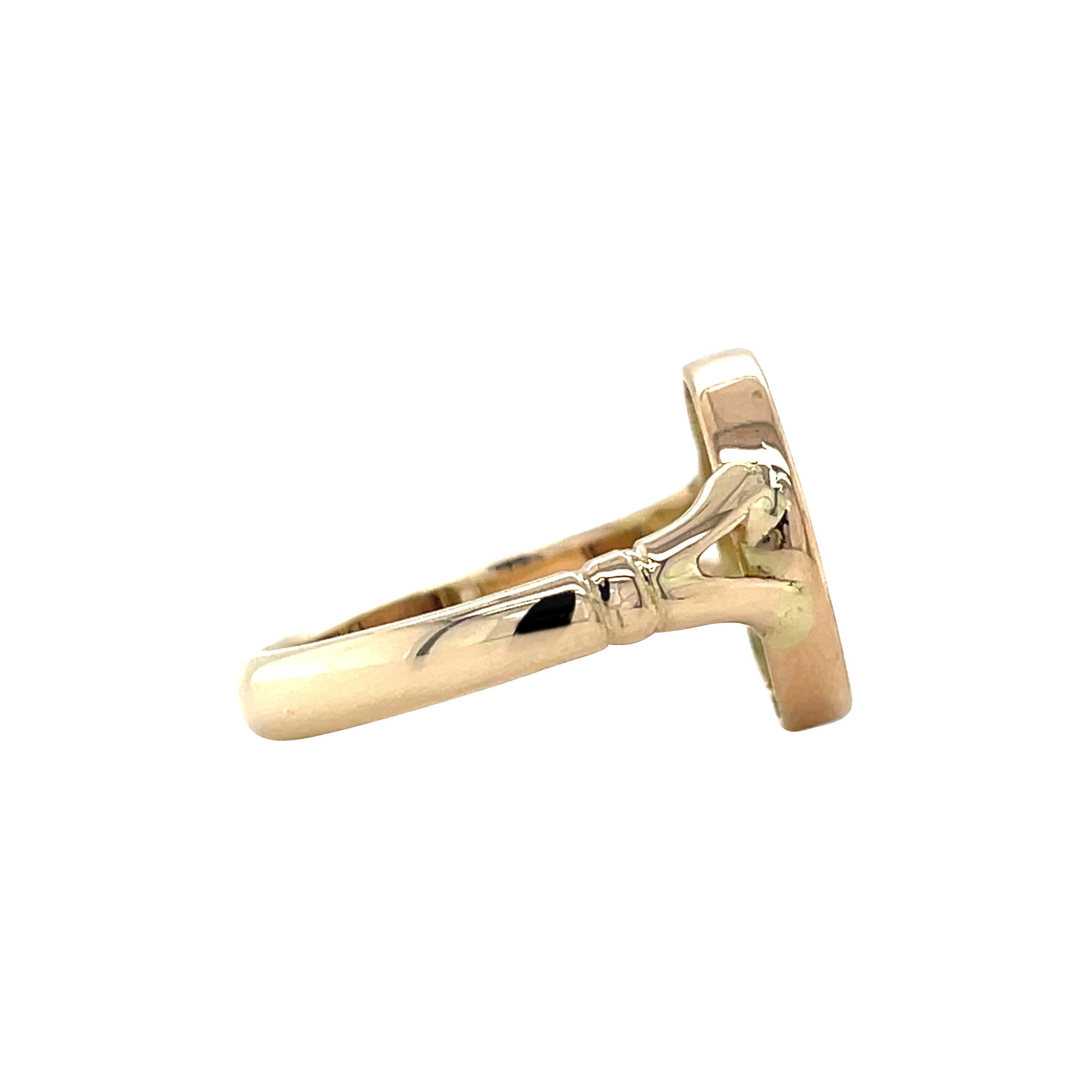 Gouden vintage munt ring 14 kt