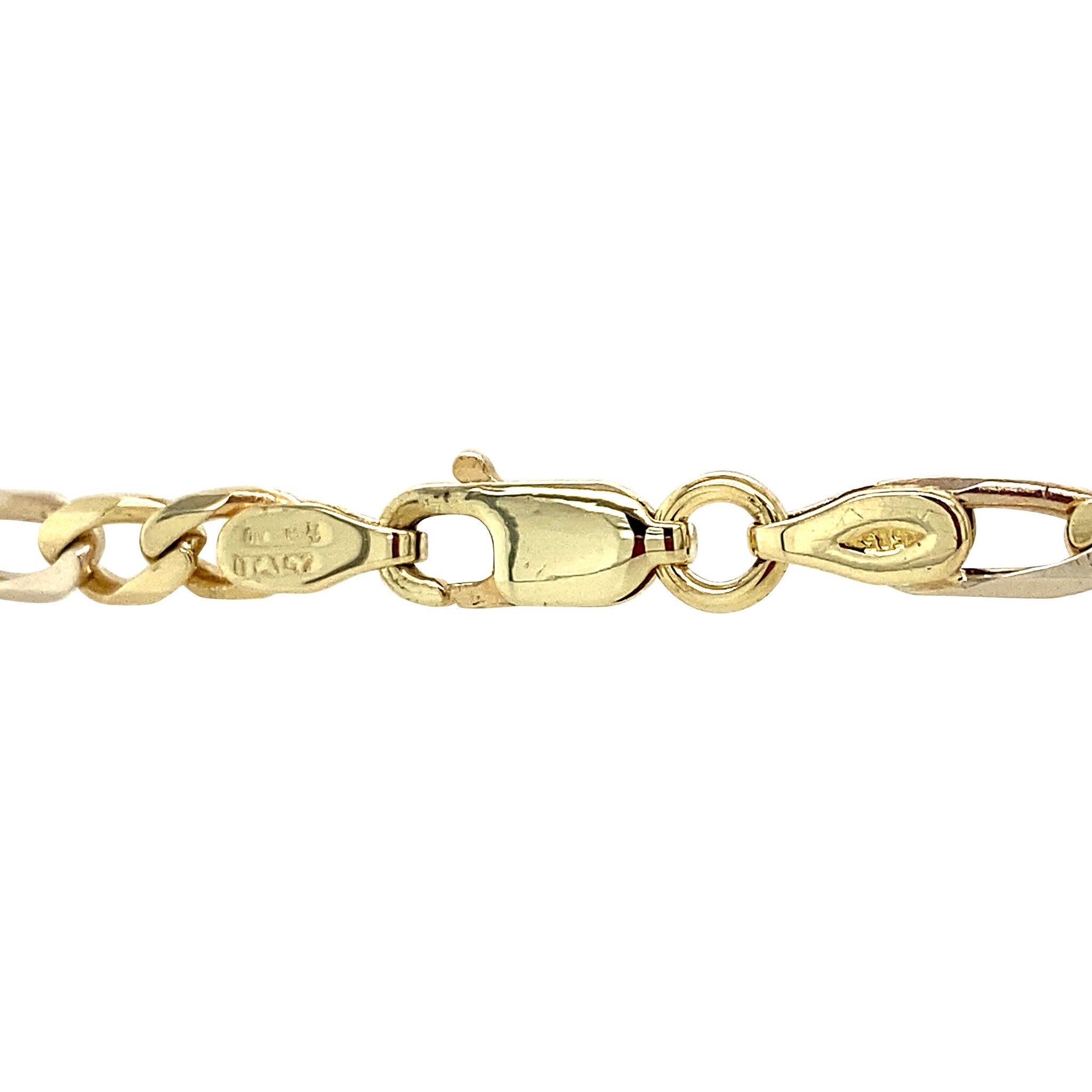 Vintage 14 kt gold Figaro bracelet
