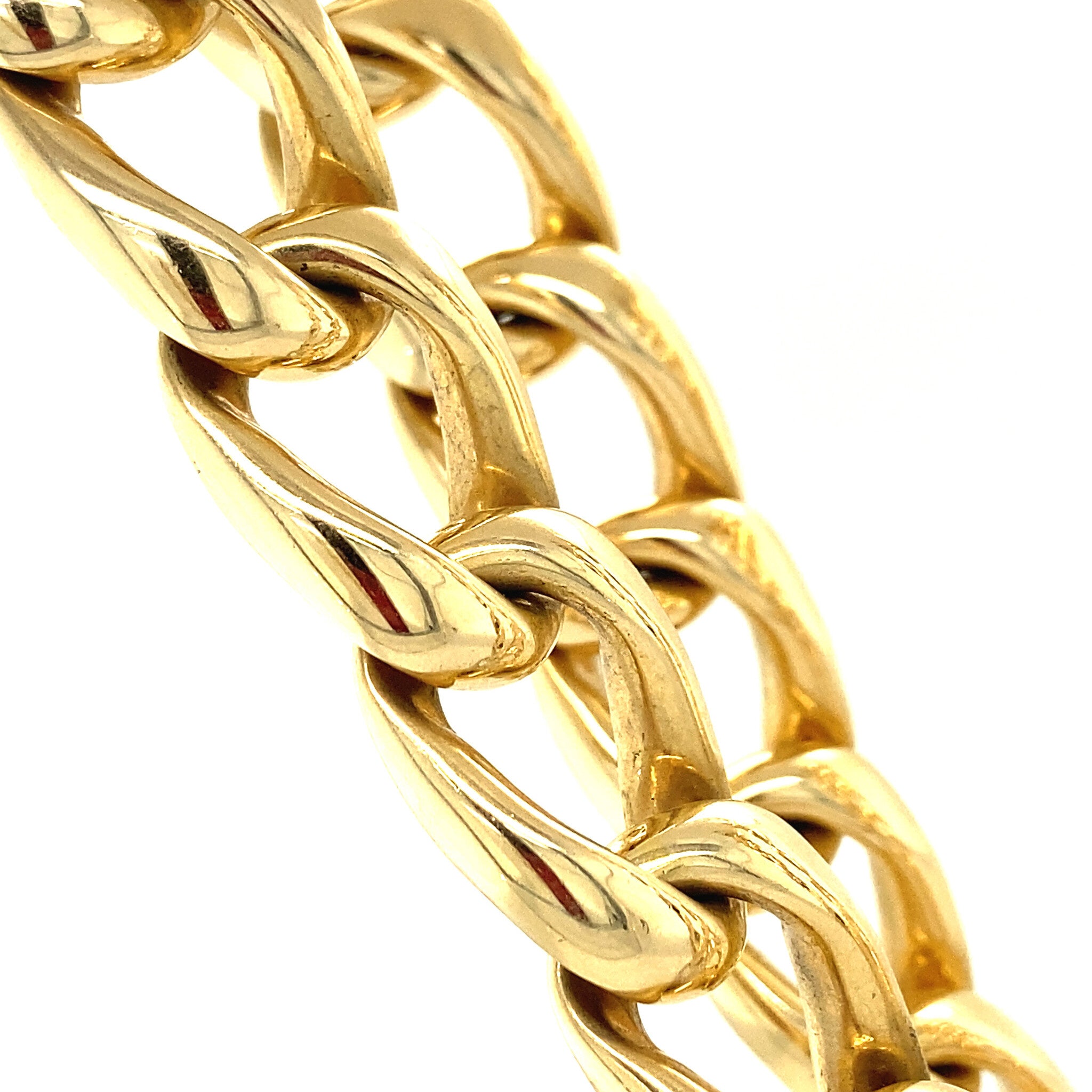 Gouden gourmet collier met diamant 14 krt