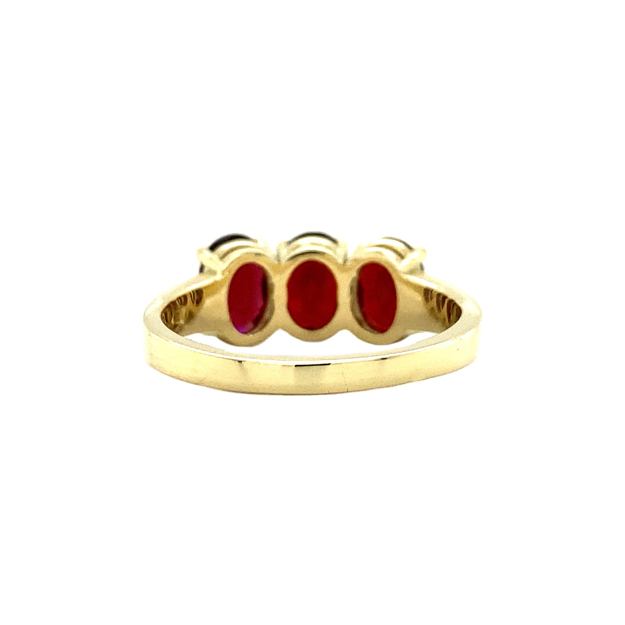 Marlene ring 14 krt -Merlot