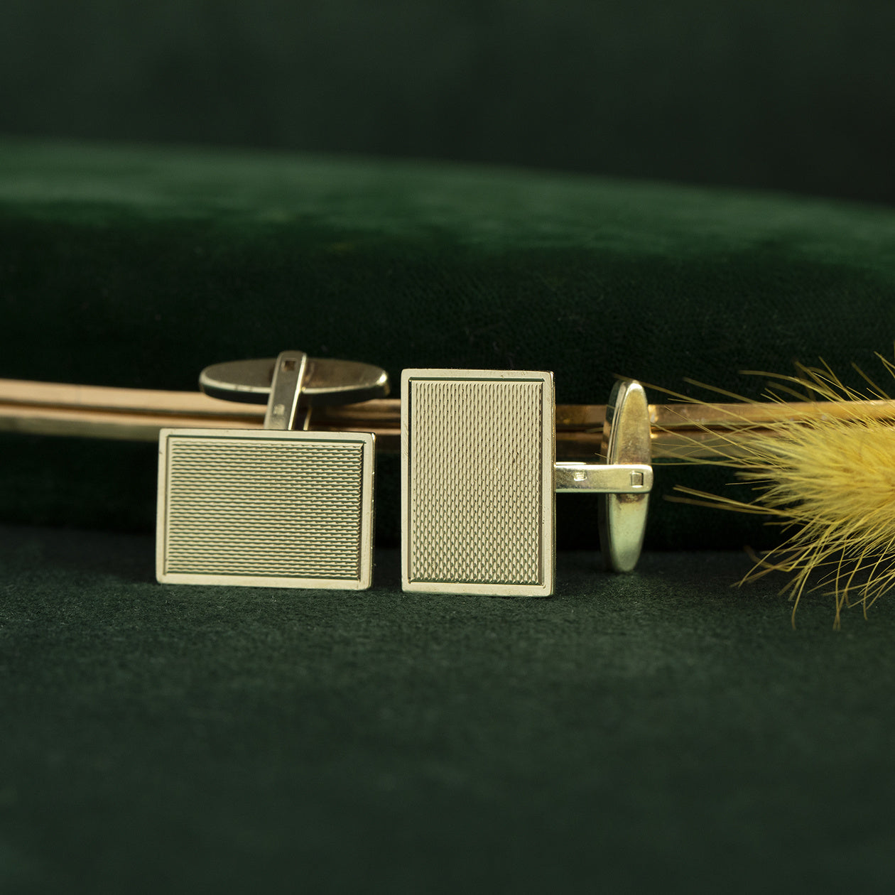 Gouden manchetknopen 14 krt