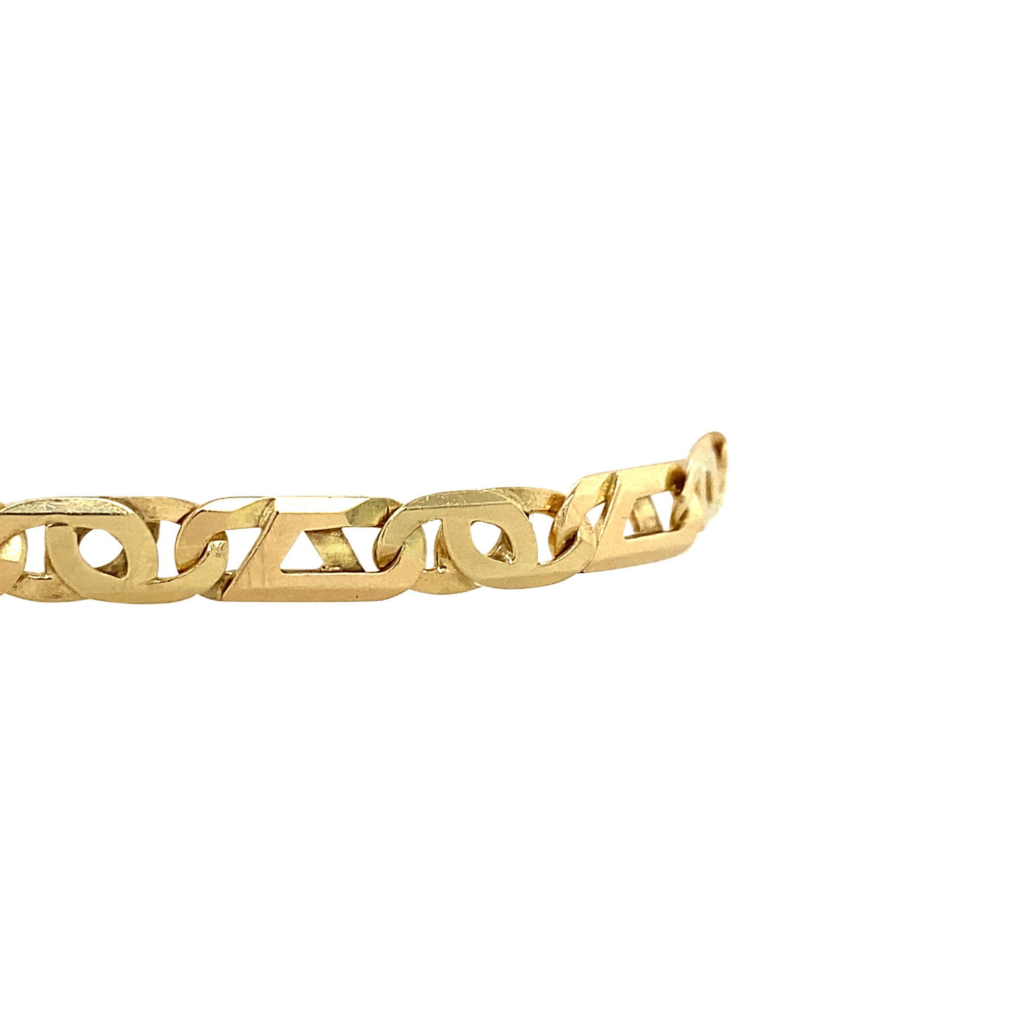 Gouden vintage fantasie armband 14 krt