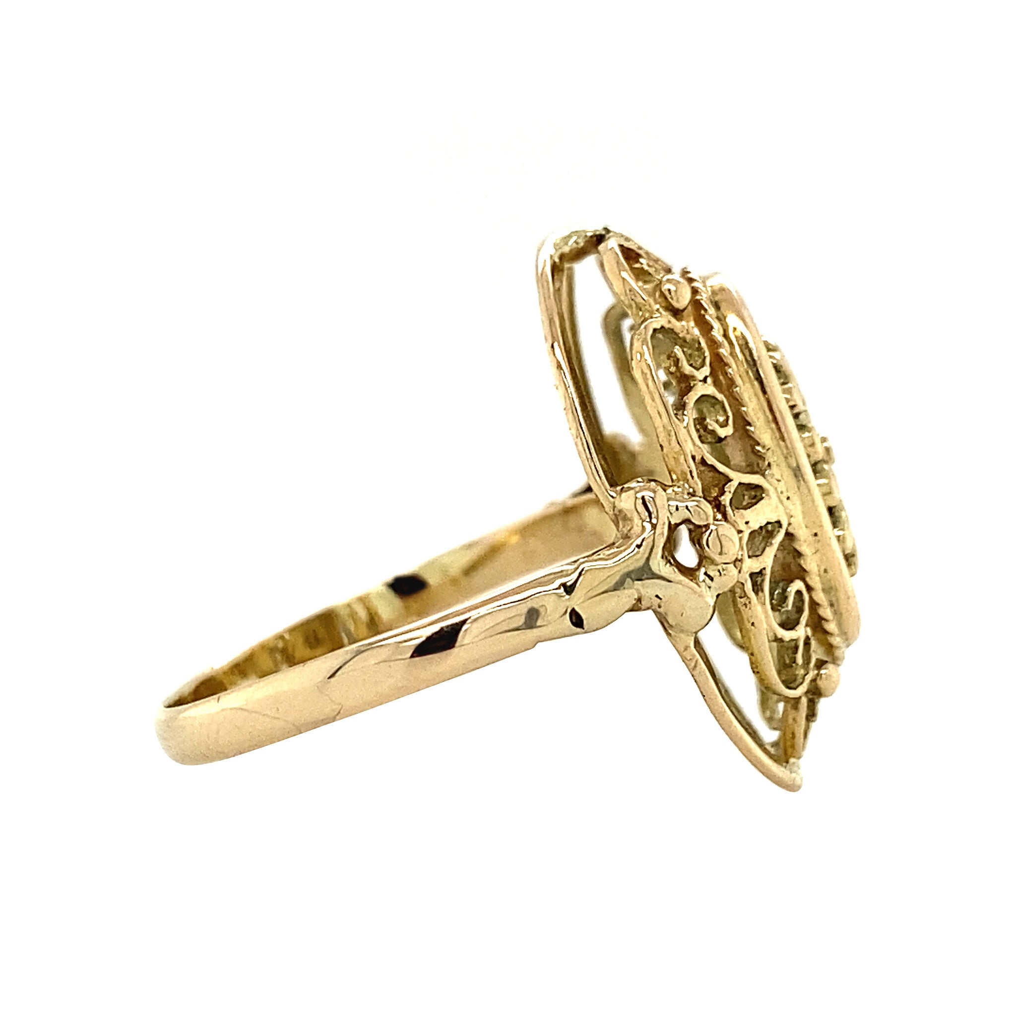 14 kt gold fantasy ring