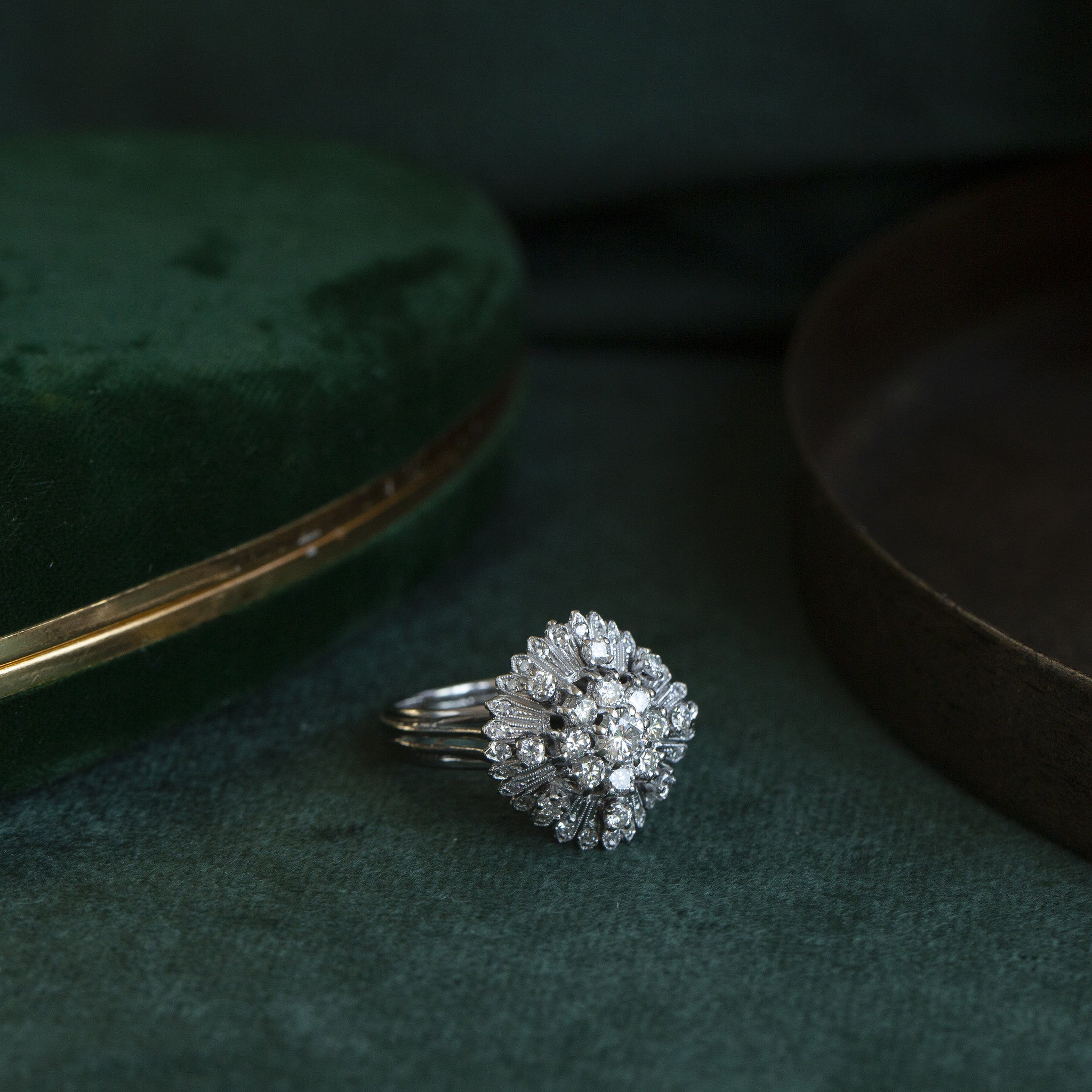 Gouden ring met diamant 14 krt
