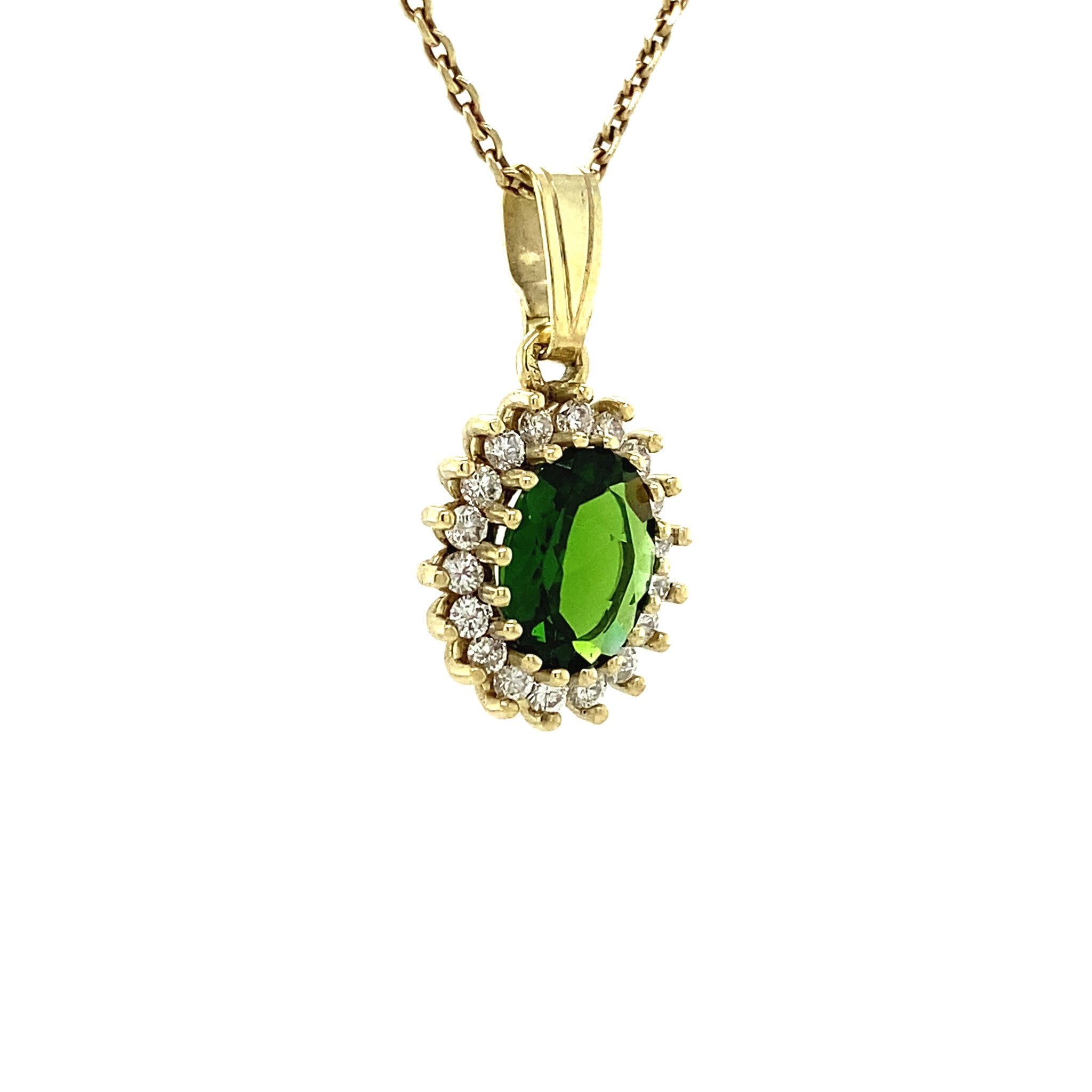 Lady di pendant 14 krt - Moss