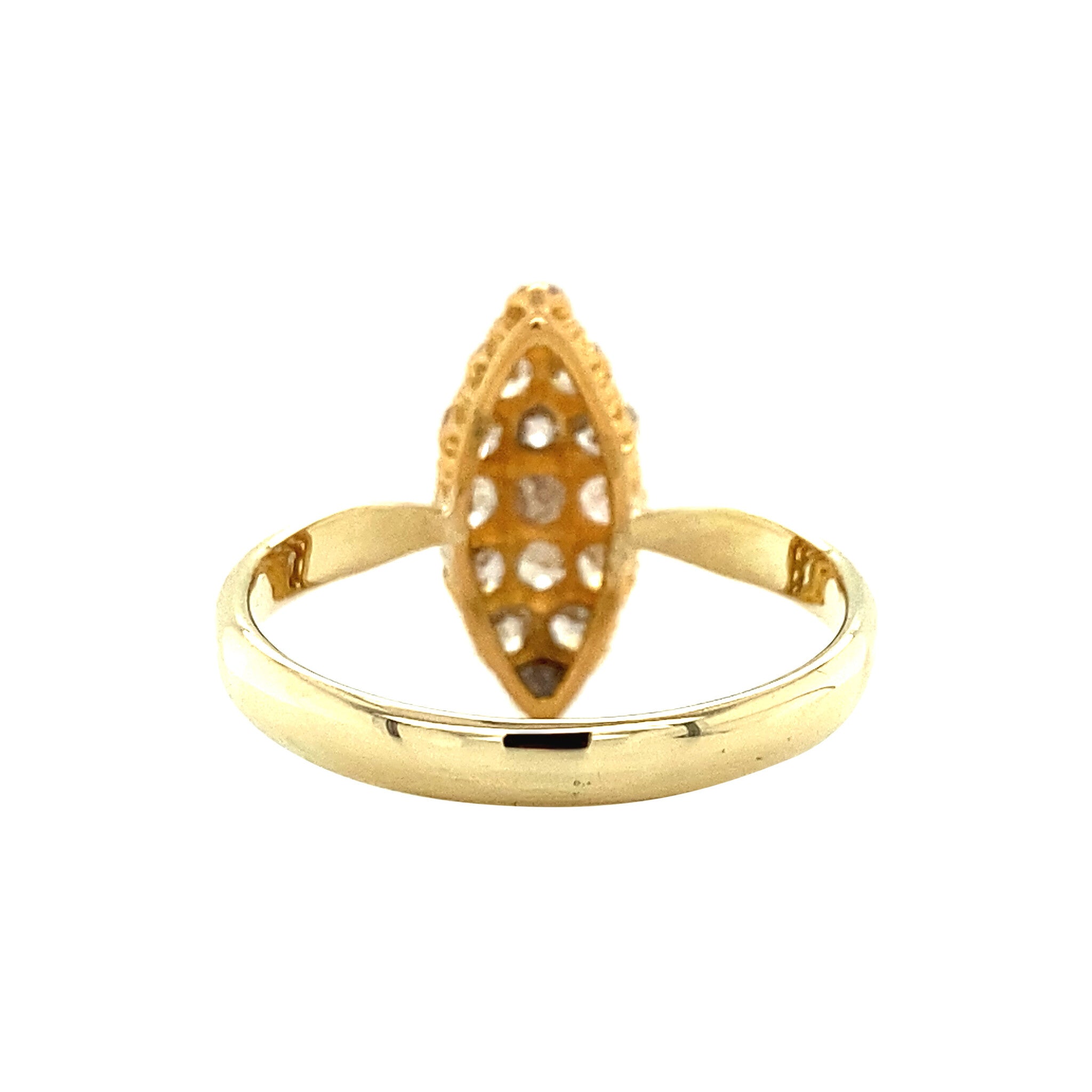 14 kt gold ring with a diamond
