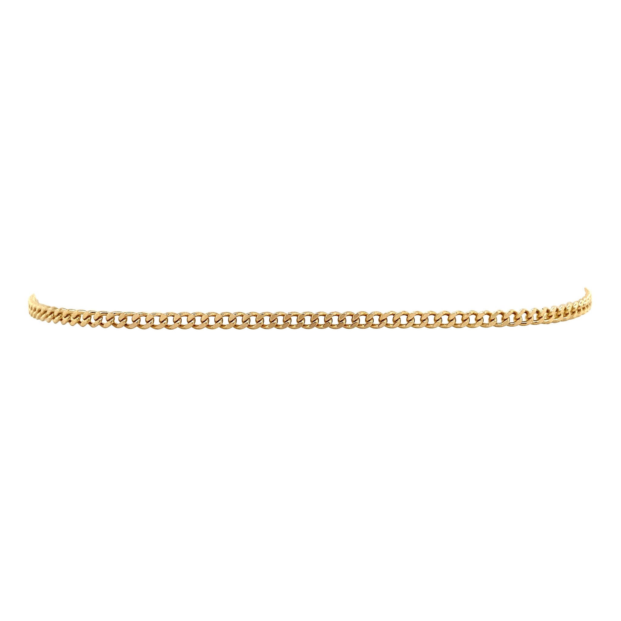 Gouden armband gourmet 19.5 cm 14 krt