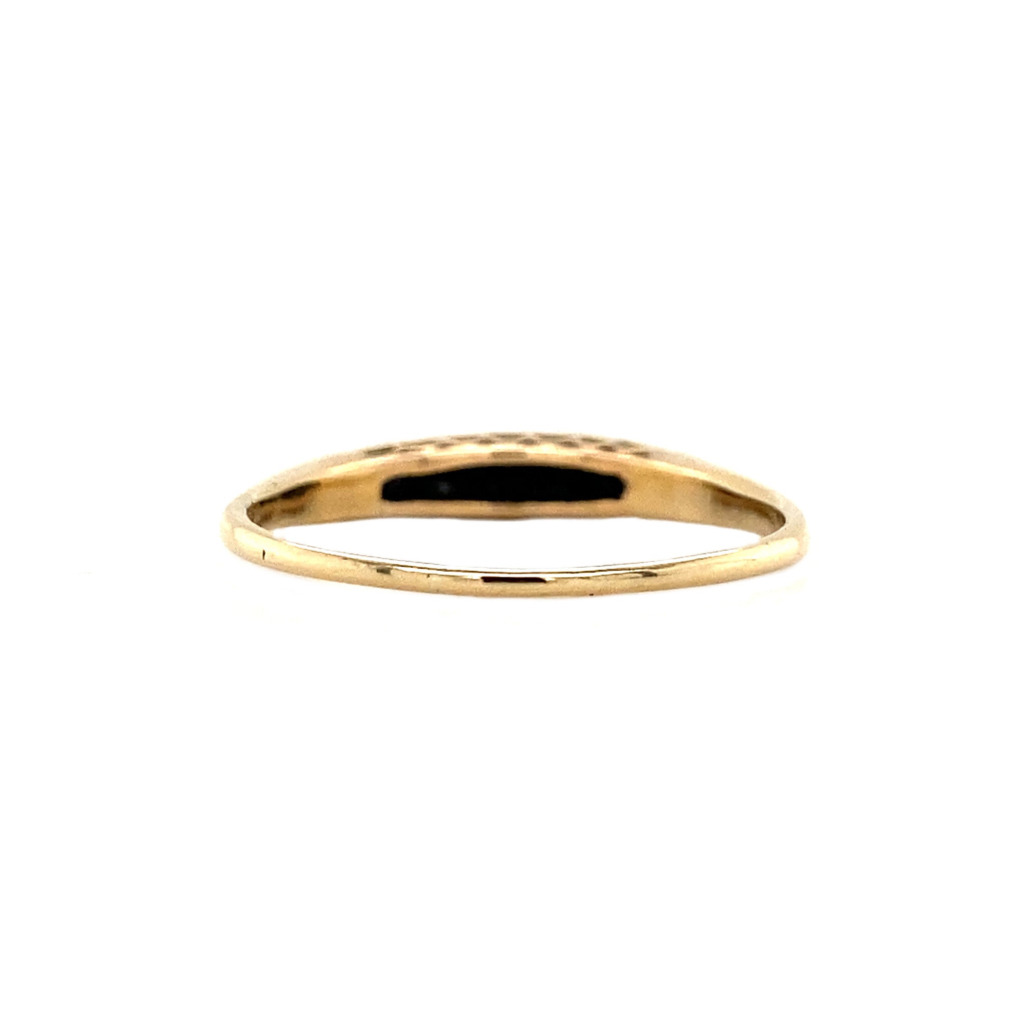 14 kt gold ring with rose-cut diamond