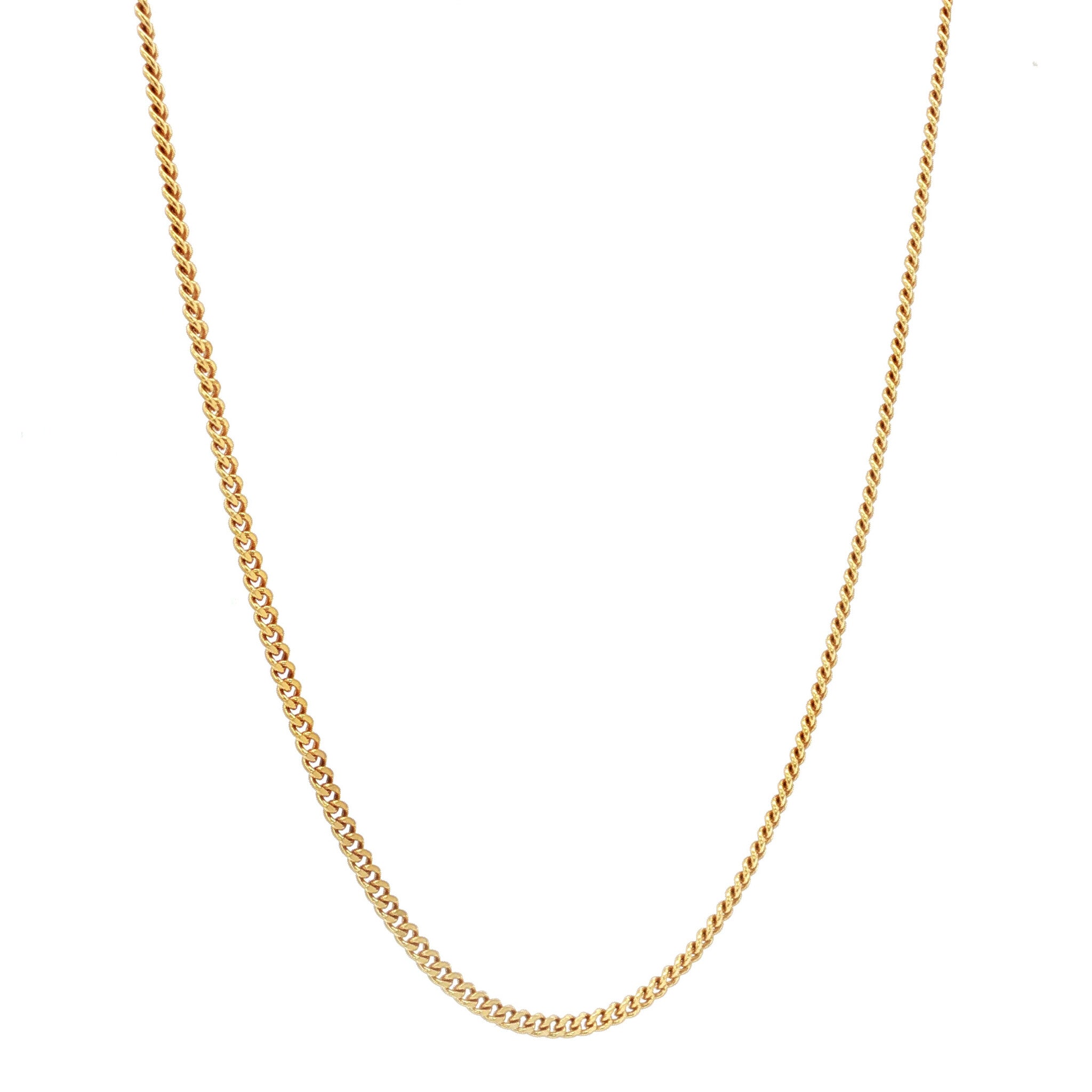 Gold vintage gourmet necklace 14 kt