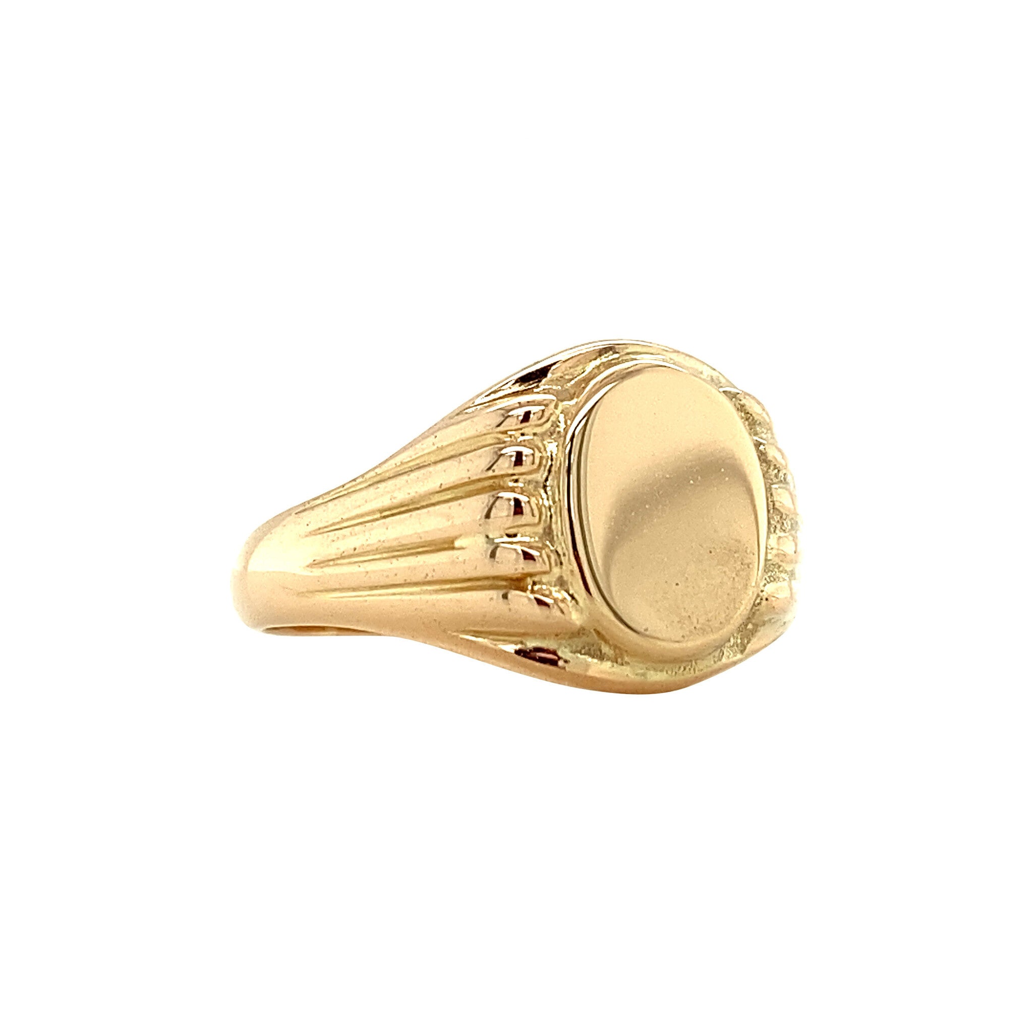 Gouden zegelring 14 krt