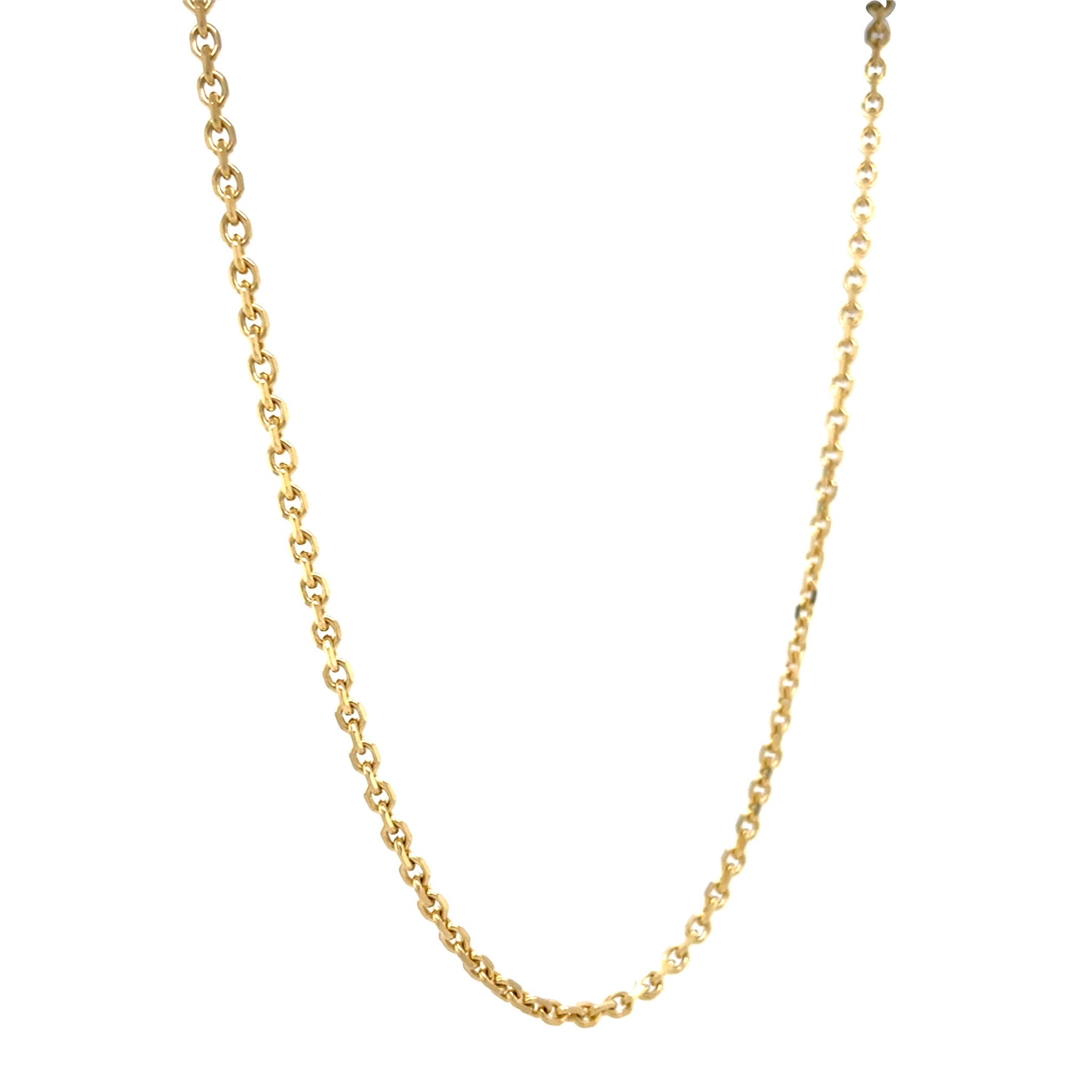 Gouden vintage anker collier 14 krt