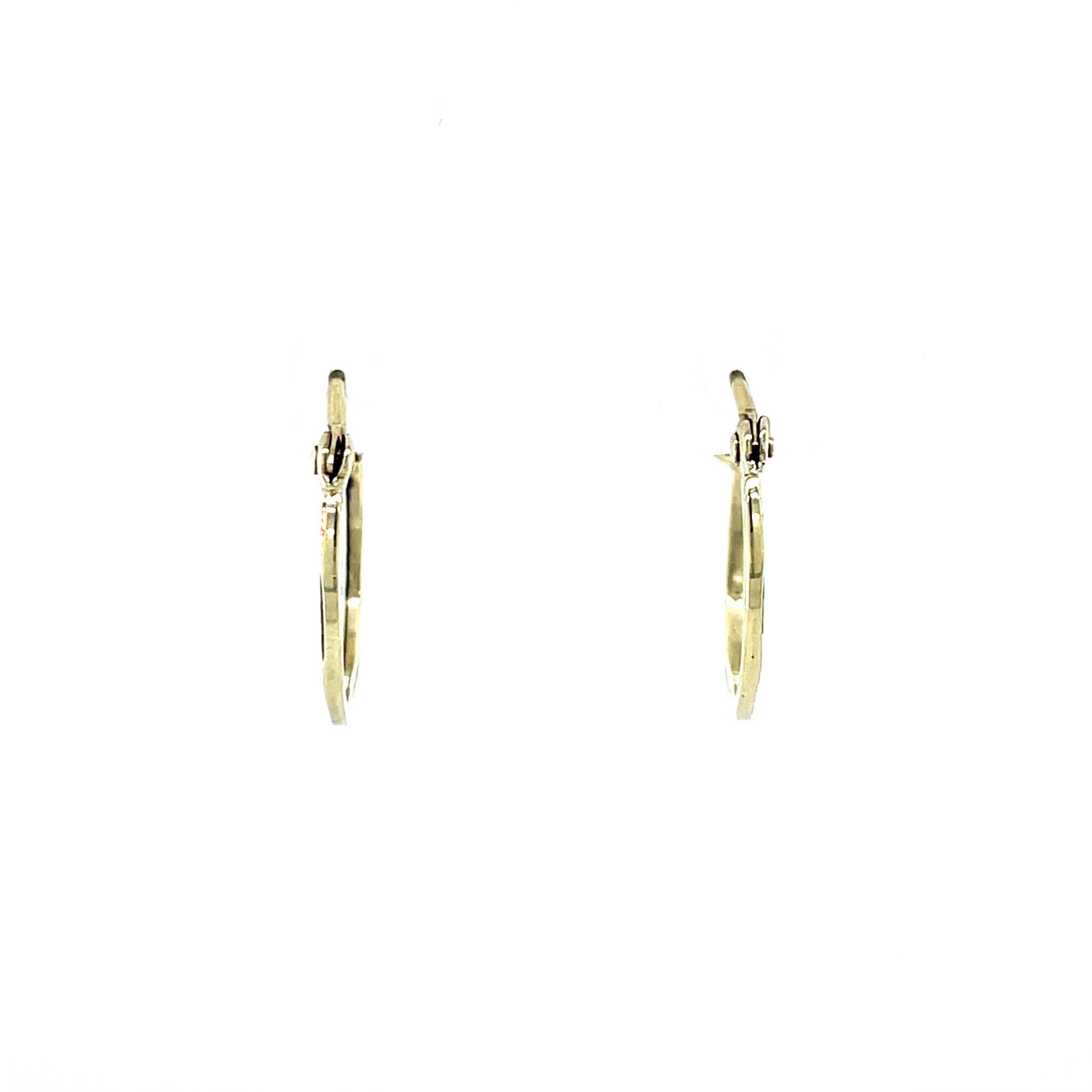 Gouden fantasie oorringen 14 krt