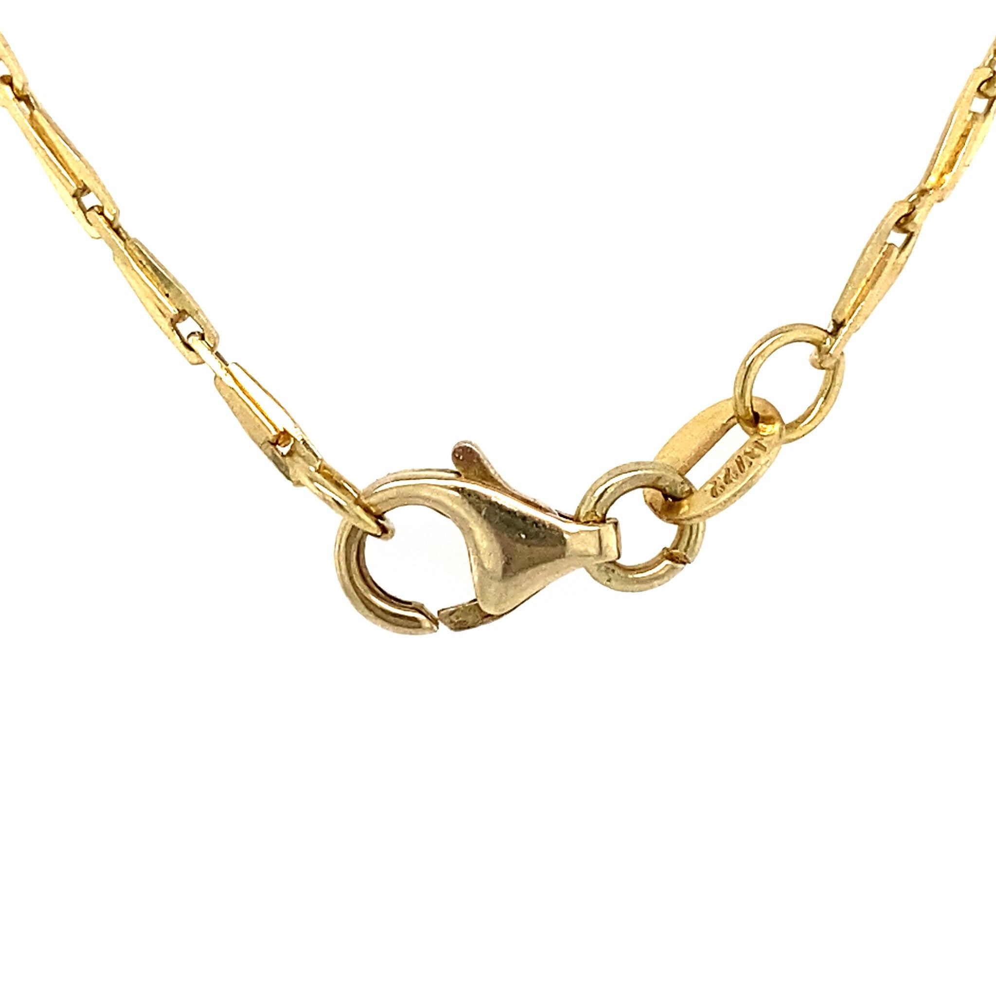 14 kt gold fantasy necklace