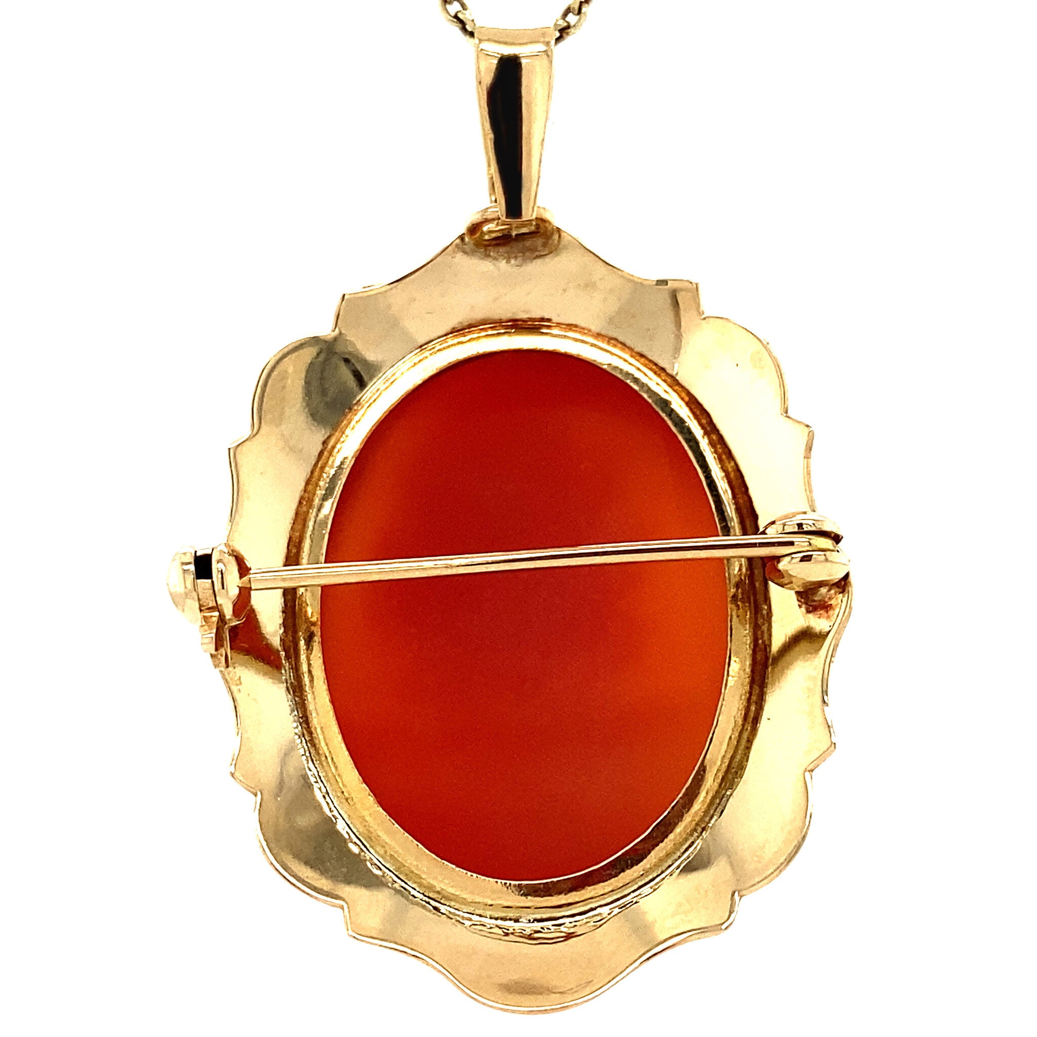 Gouden hanger met camee 14 krt