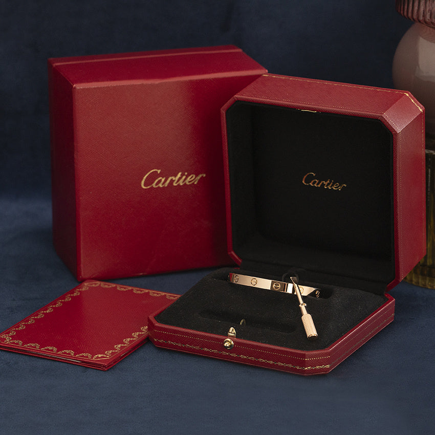 Roségouden vintage Cartier LOVE armband 18 kt