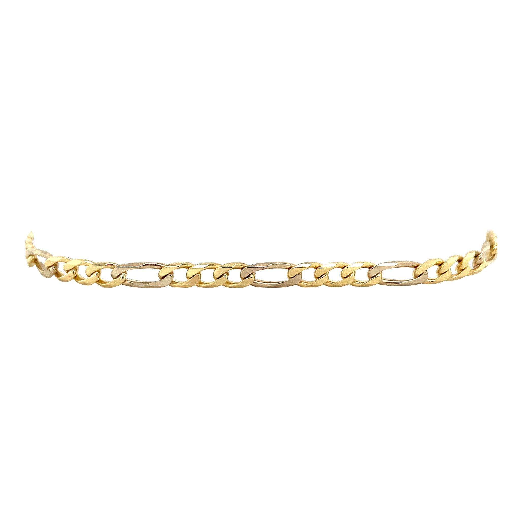 Vintage 14 kt gold Figaro bracelet