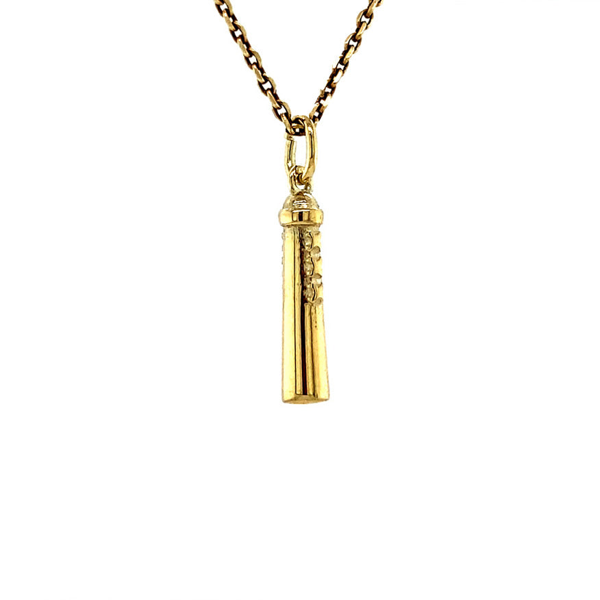 Gouden Amsterdammertje hanger 14 krt