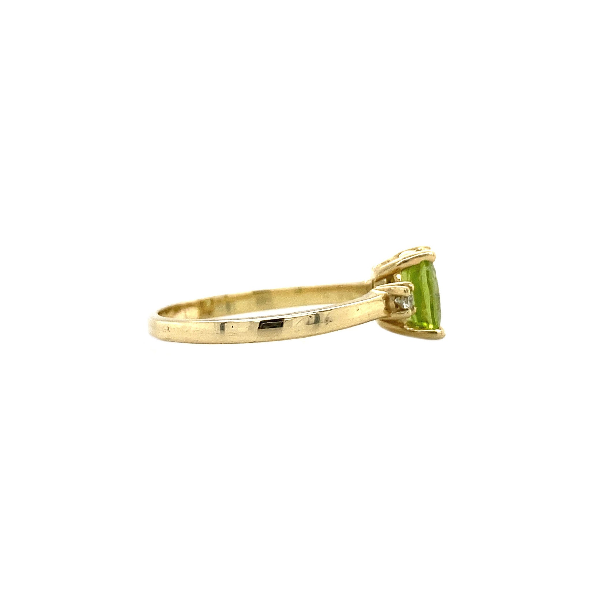 Grace ring 14 krt - Lime